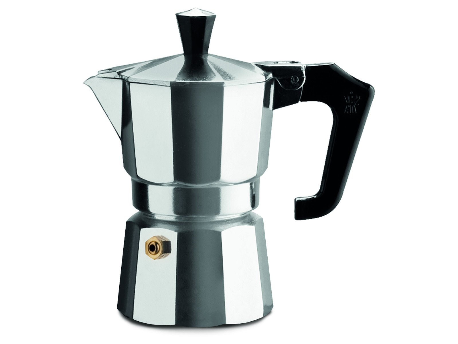 Pezzetti 1350 Espresso Coffee Maker Machine - Stainless Steel Gray for Home & Office Use - Perfect for Making Lattes, Cappuccinos and Americanos
