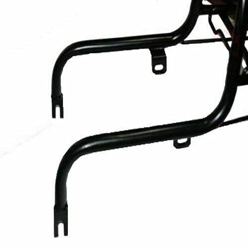 Royal Enfield Rear Luggage Carrier with Tail Light Guard - Heavy Duty Powder Coated Motorcycle Rack for Touring & Adventure Riding - Perfect for Long Distance Travel & Storage Accessories