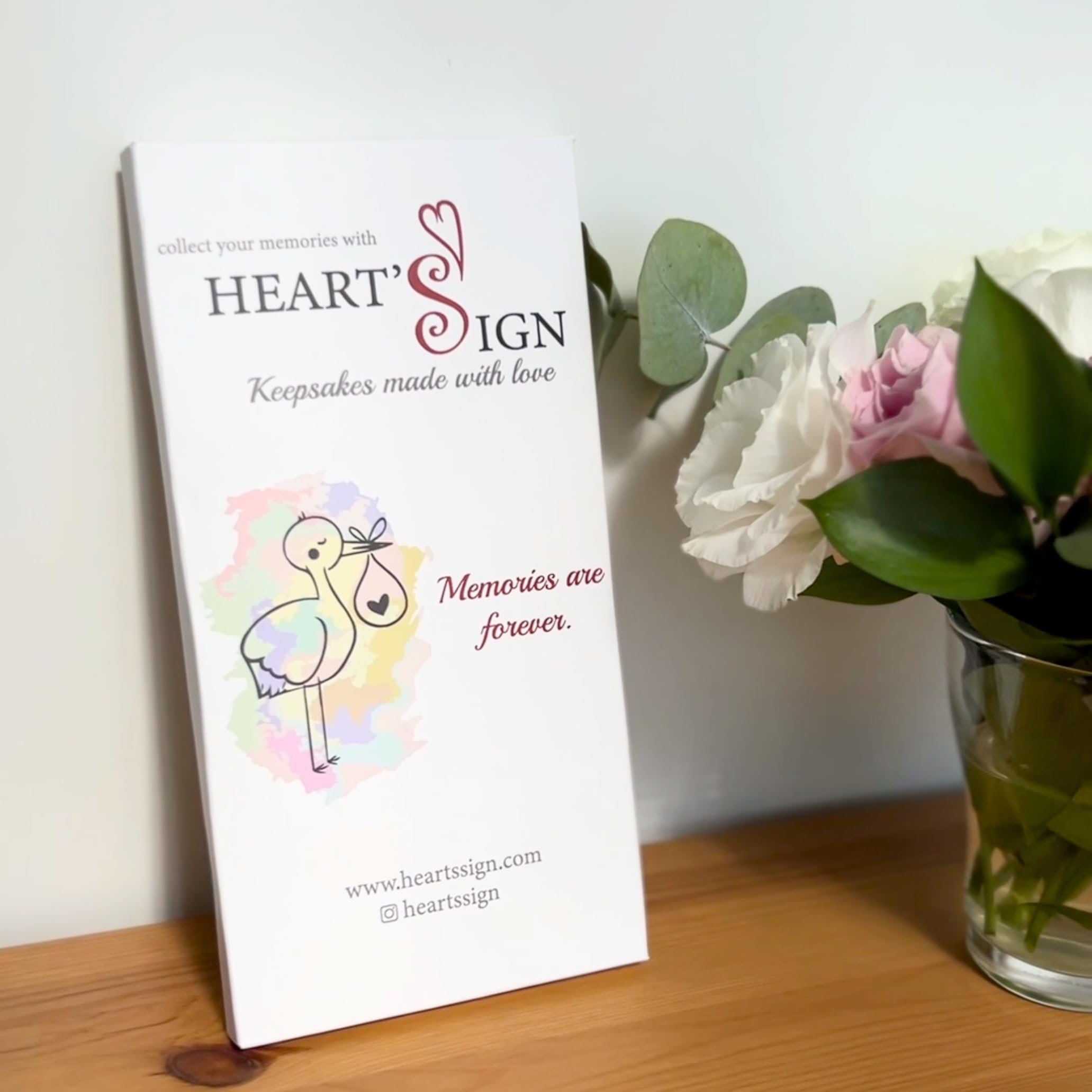 Heart's Sign Ultrasound Frame - Unique Pregnancy Gift for Expecting Moms, Pregnant Wife & Parents-to-Be | Perfect Sonogram Keepsake for Baby Showers, Gender Reveals & Nursery Decor
