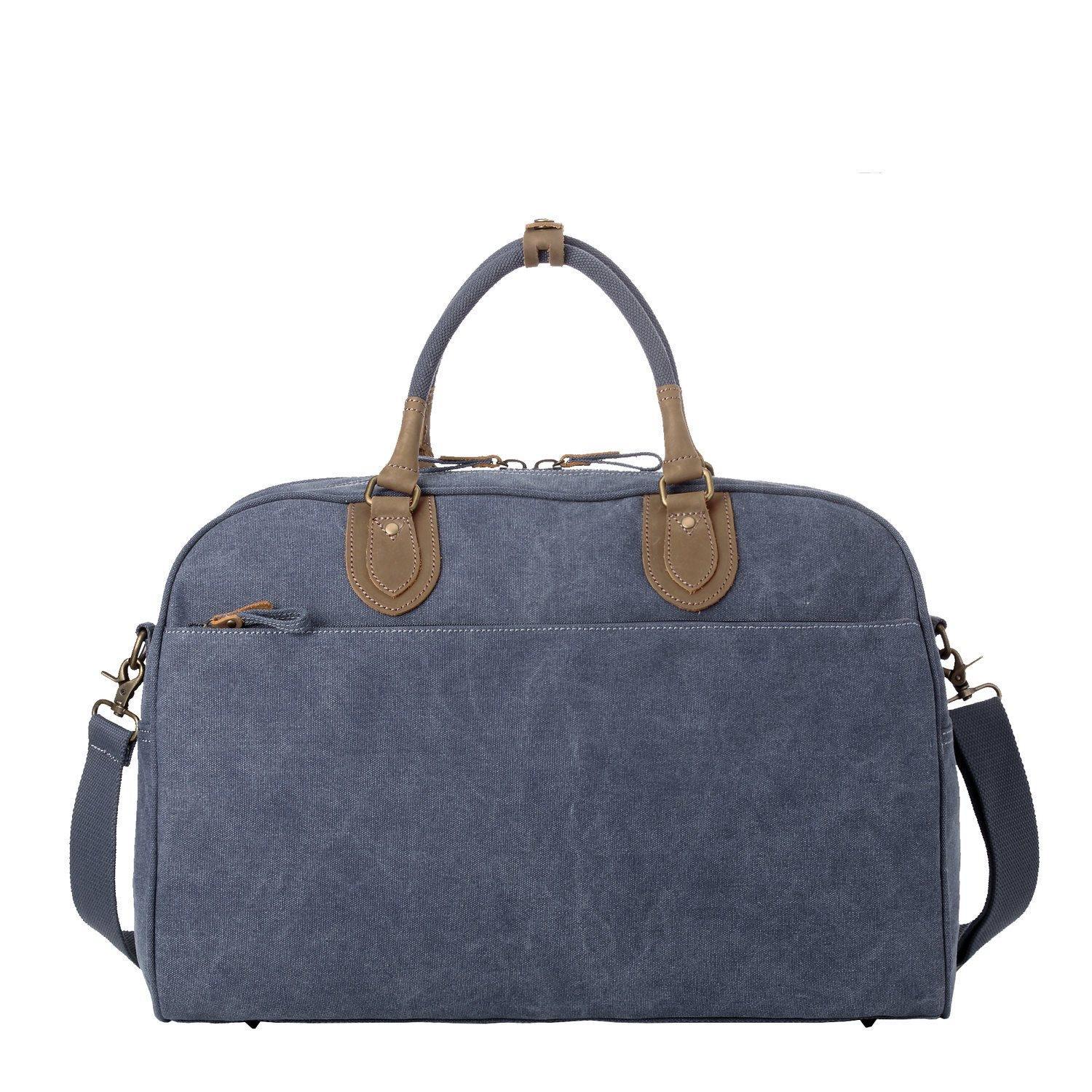 TRP0263 Troop London Classic Canvas Holdall - Large Durable Travel Duffel Bag for Gym, Weekend Trips & Outdoor Adventures