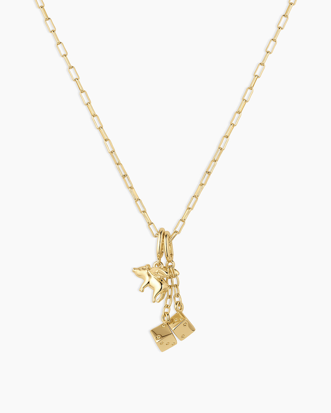 Lucky Parker Charm Necklace - Elegant Gold Plated Pendant for Women - Perfect for Everyday Wear, Gifts & Special Occasions