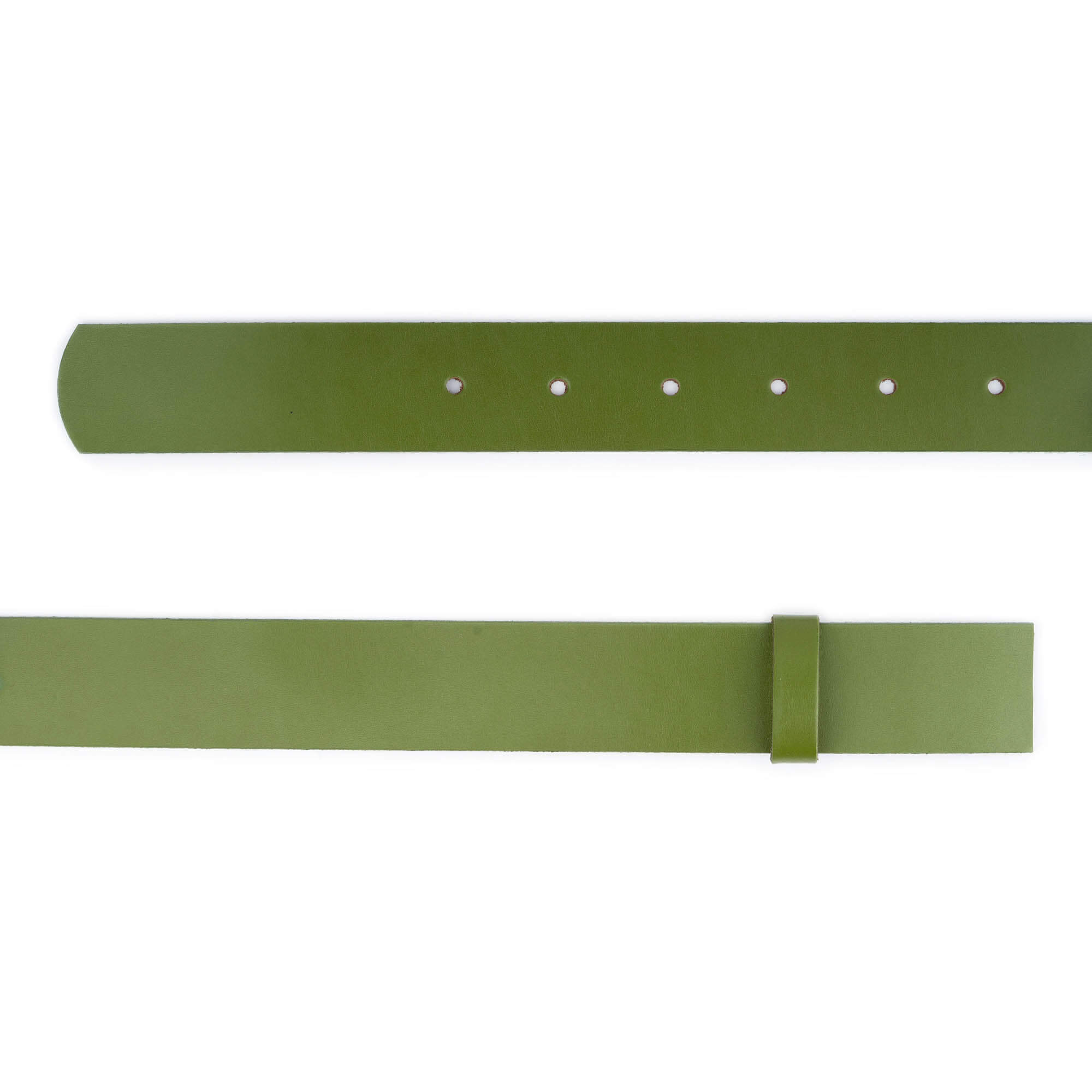 4.0 cm Olive Green Genuine Leather Belt Strap for Dunhill Buckles Replacement - Men's Fashion Accessory for Office, Business & Casual Wear