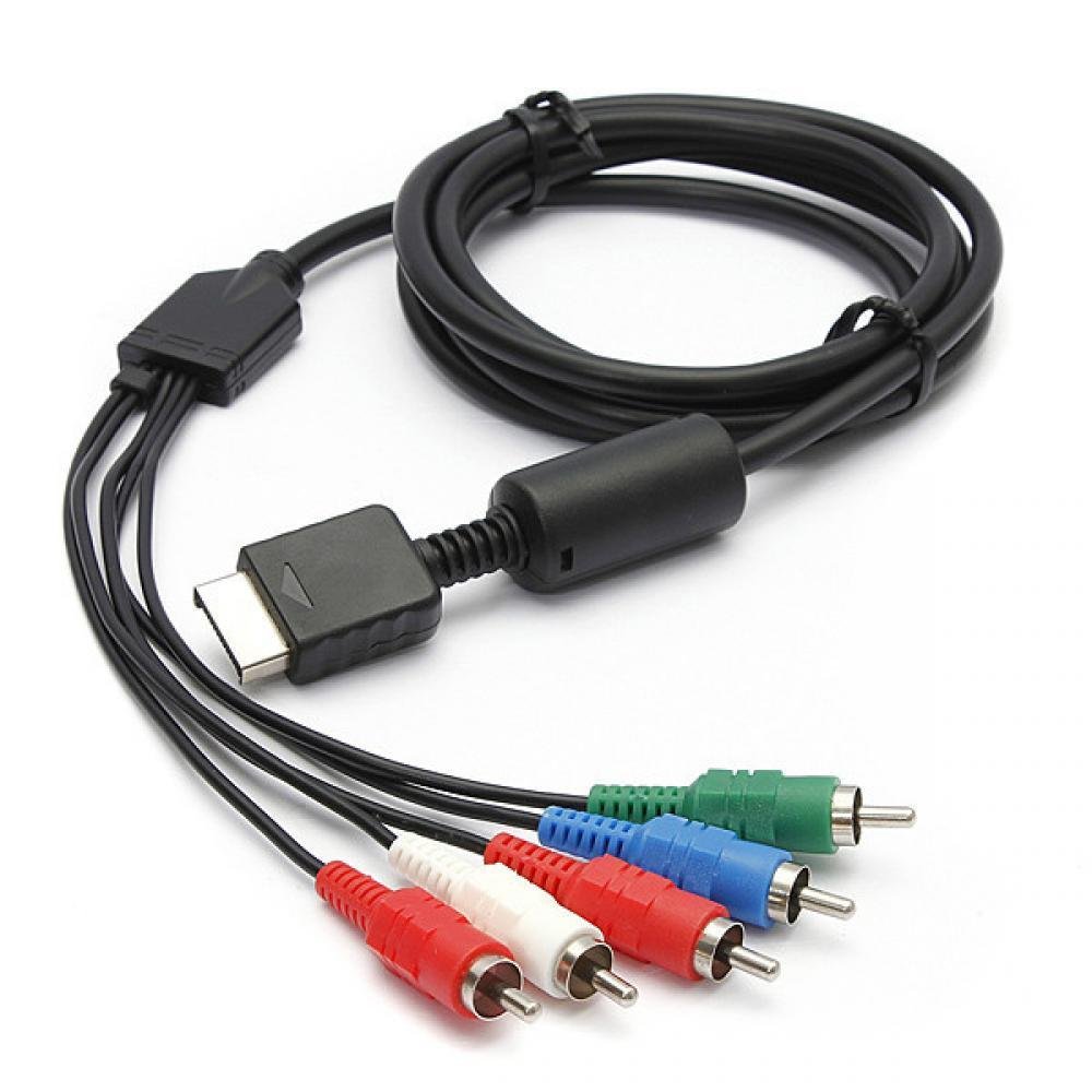 Premium Wiresmith HD RCA Component A/V Cable for Sony PlayStation 2 & PS3 - High-Quality Audio Video Connection for Gaming & Home Theater Systems