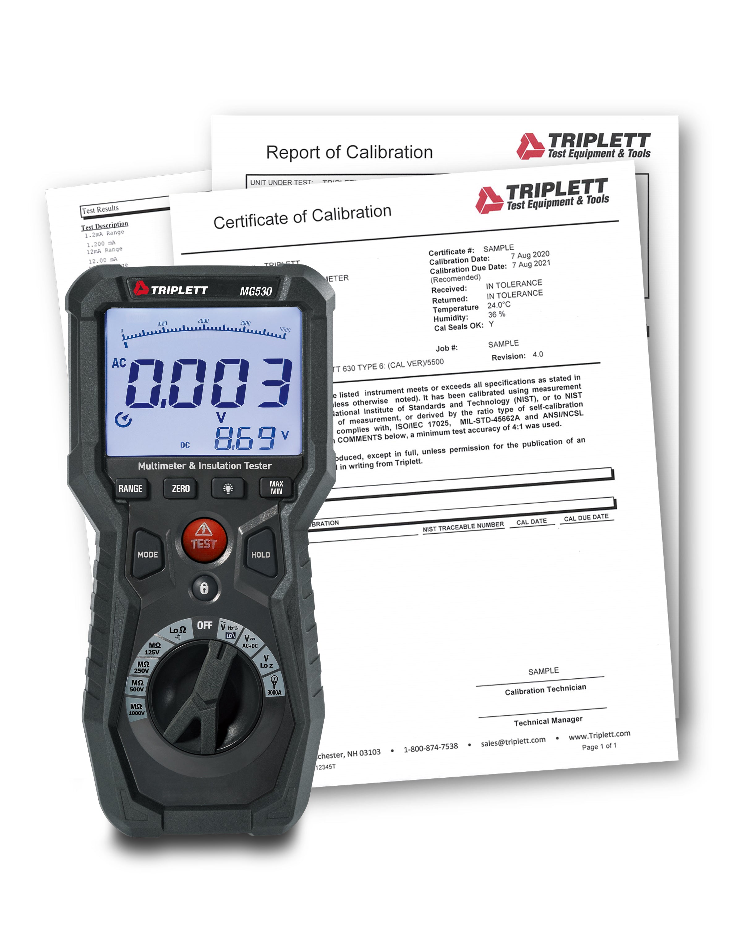 MG530 Digital Insulation Tester and Multimeter - Professional Electrical Testing Tool for Home, Industrial & HVAC Maintenance