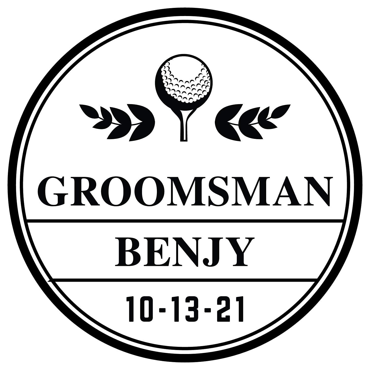 Personalized Golf Ball Bottle Opener - Unique Groomsmen Gift for Golf Lovers, Handmade from Real Golf Ball - Perfect for Weddings, Bachelor Parties & Golf Tournaments