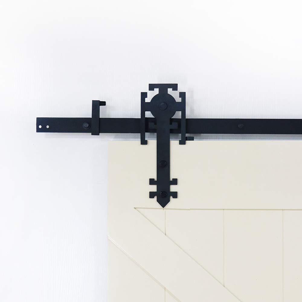 Royal Sliding Barn Door Hardware Kit - 16FT Double Door Track Set (Four 1220mm Rails) - Heavy Duty Rustic Barn Door System for Home, Office & Farmhouse Style Decor