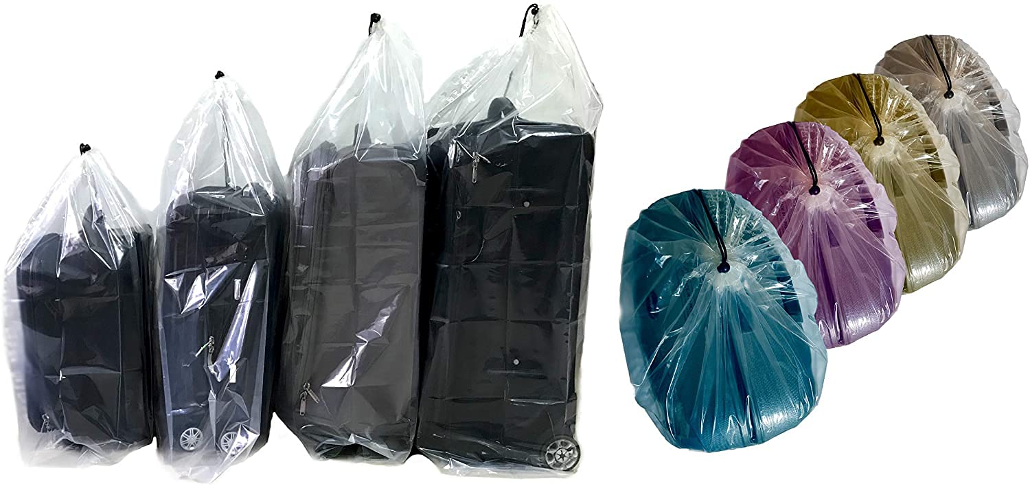 5-Pack Extra Large Plastic Storage Bags with Drawstring - Heavy Duty Luggage Storage Bags for Suitcases, Pillows, Rugs & Seasonal Items | Perfect for Travel, Moving & Attic Organization (XL)