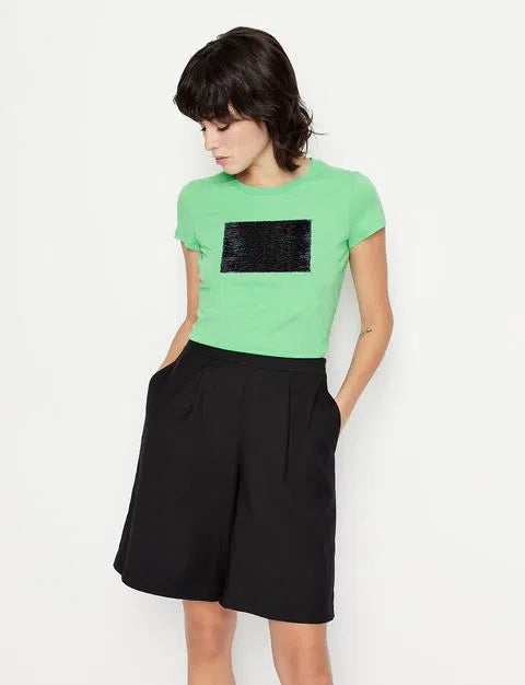 Armani Exchange 3D AX Green Women's T-Shirt | Fashion Casual Tee for Everyday Wear & Street Style Outfits