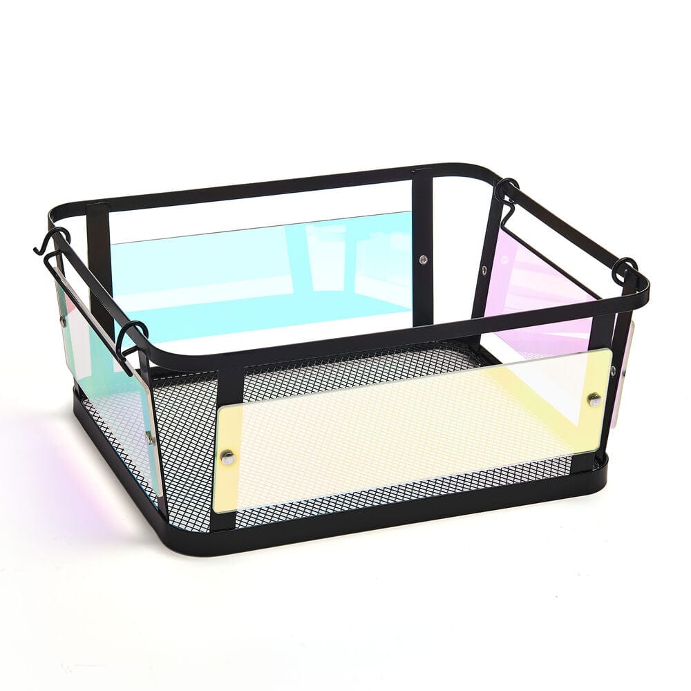Ava Iridescent Stackable Storage Baskets - Organize Home, Office & Nursery - Perfect for Toys, Books & Decor