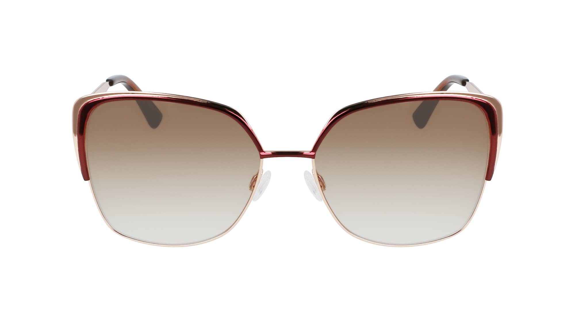 Anne Klein Women's AK7080 Rectangular Fashion Sunglasses with UV Protection - Perfect for Driving, Beach & Outdoor Activities