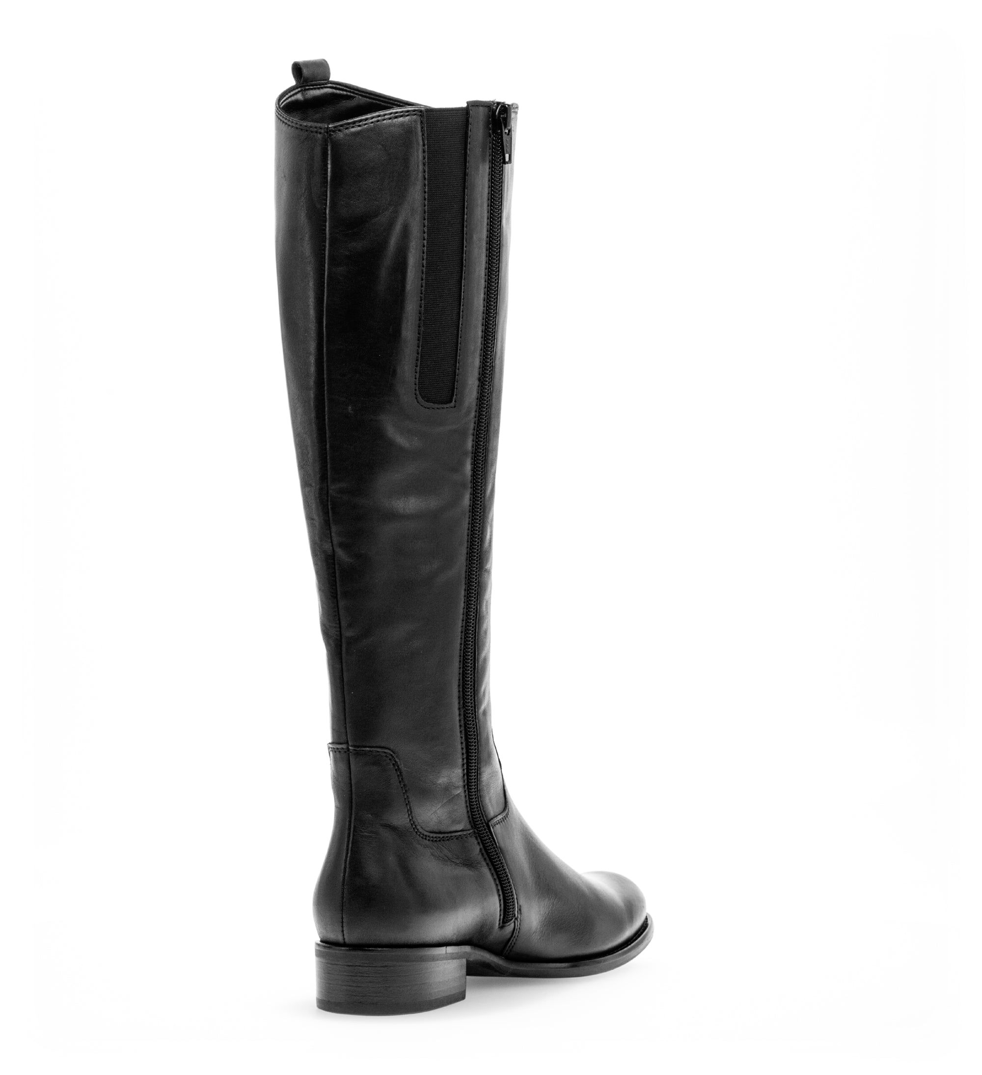 GABOR Women's Black Leather Knee High Riding Boots 64927 - Stylish & Comfortable for Equestrian, Casual & Office Wear