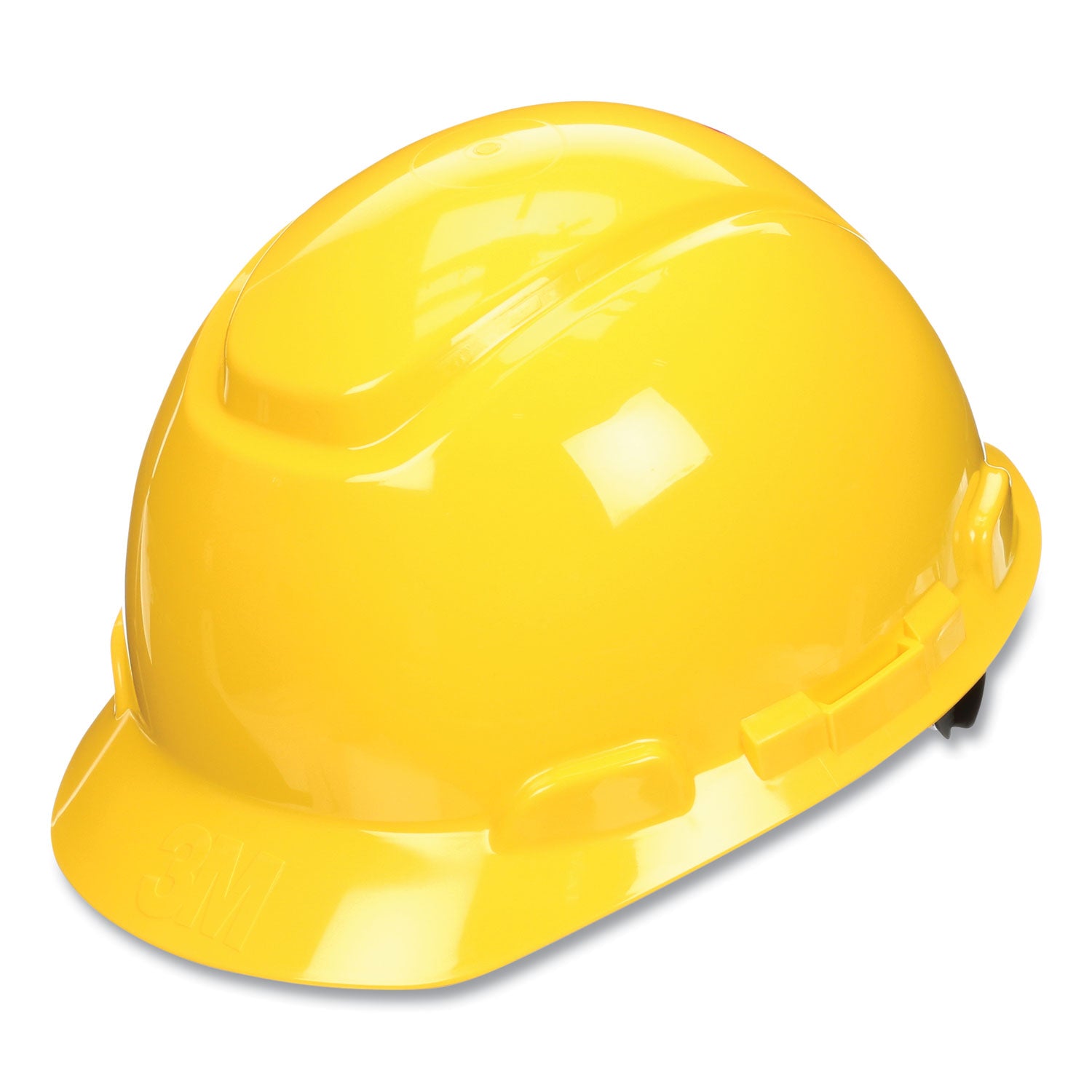3M™ SecureFit Hard Hat with UVicator, 4-Point Ratchet Suspension - ANSI/ISEA Z89.1 Certified, Yellow - Ideal for Construction, Industrial & Safety Work