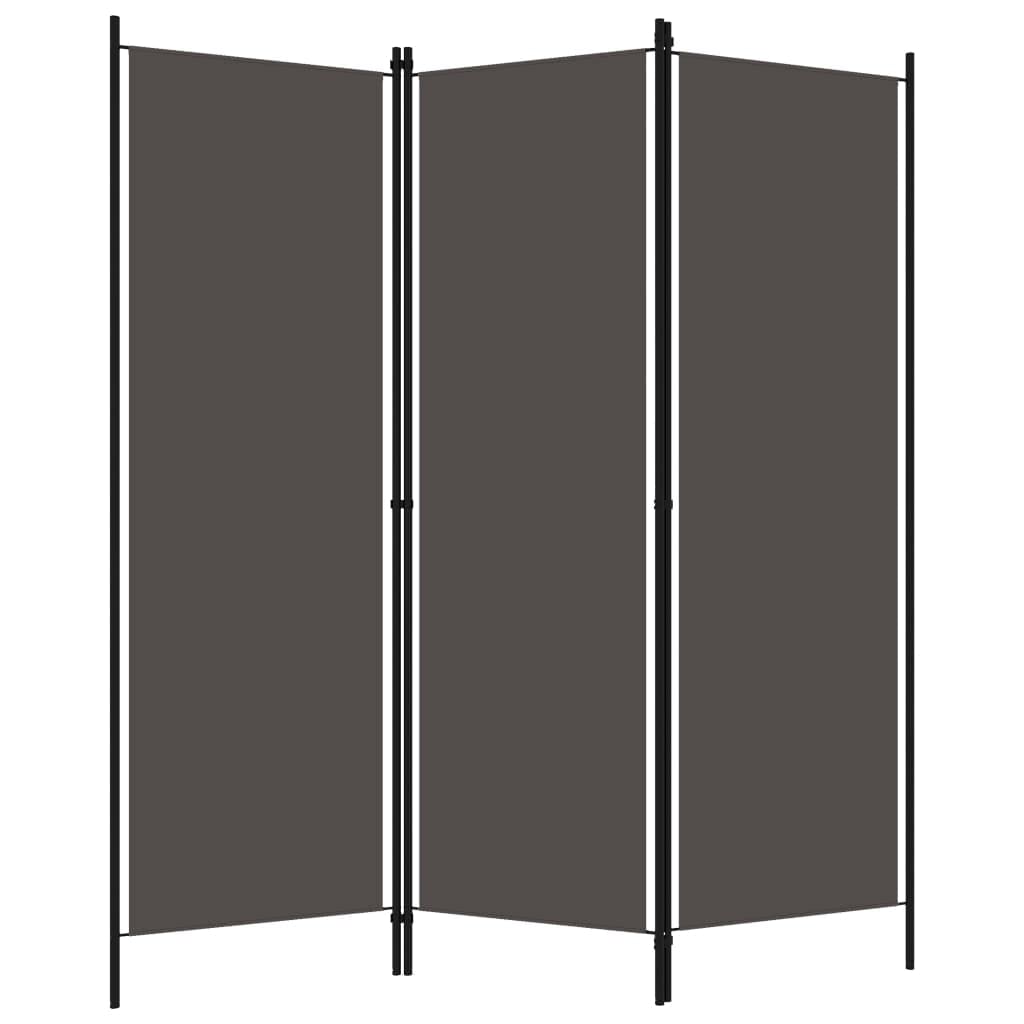 CHARMMA 3-Panel Room Divider Screen - Anthracite Grey - 59.1