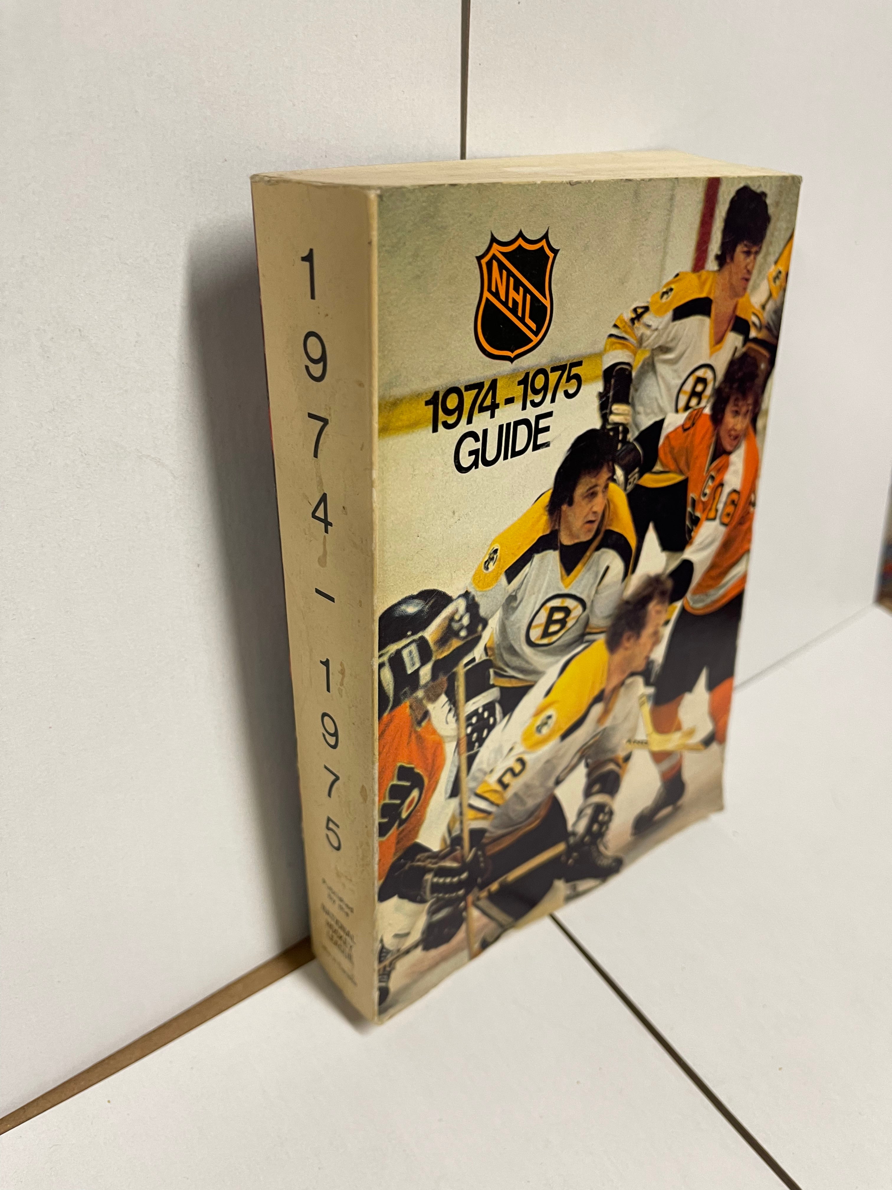 Vintage NHL Hockey Guide 1974-75 Season | Collectible Hockey Memorabilia | Perfect for NHL Fans, Sports Collectors & Hockey History Enthusiasts
