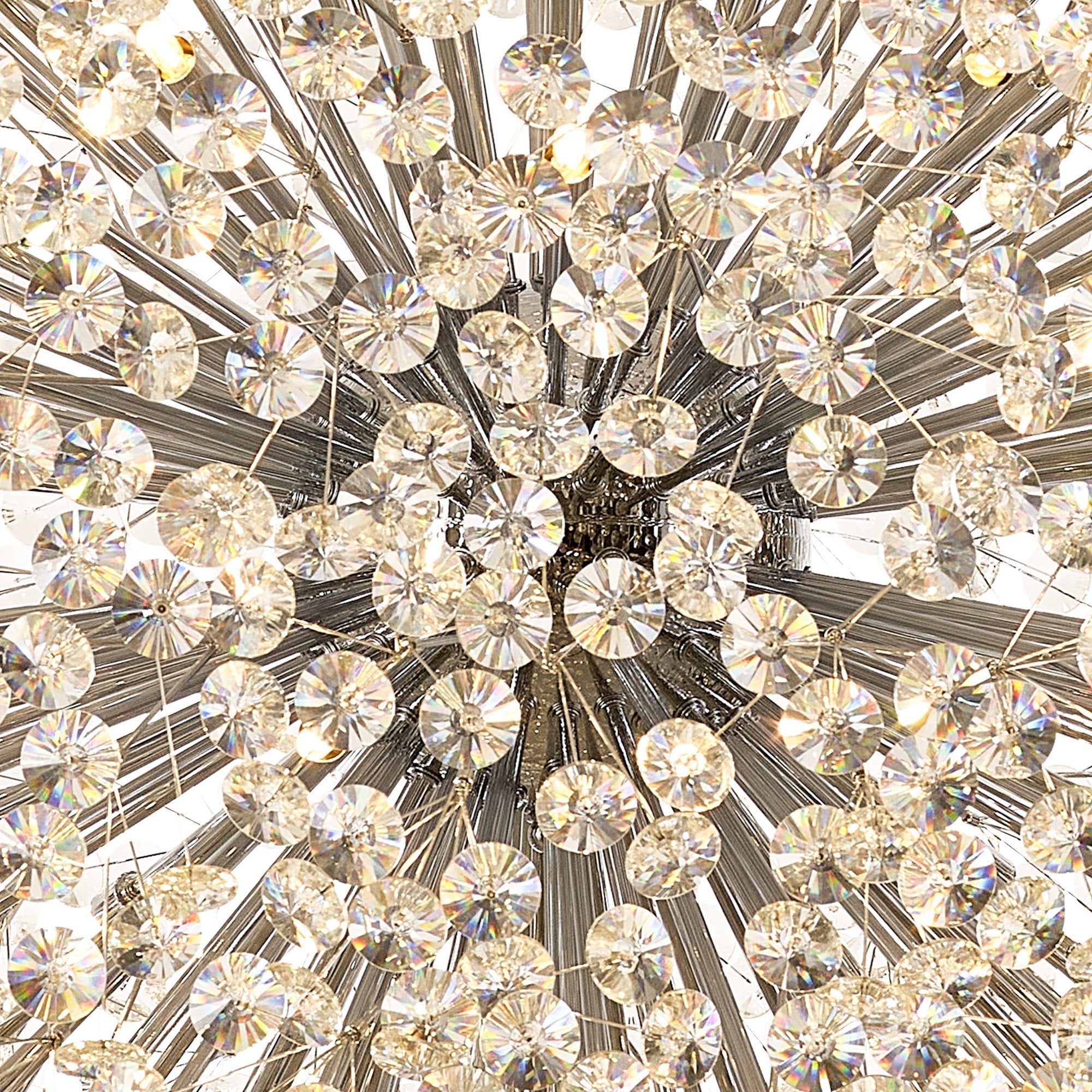 Bellagio Pendant Sphere Ceiling Light Fixture - Modern Crystal Glass Chandelier for Dining Room, Living Room & Bedroom Lighting