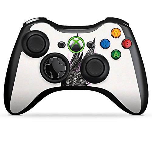 Microsoft Xbox 360 Controller Skin - Angel Wing Feather Design Sticker | Protective Vinyl Decal for Gaming Accessories | Perfect for Customizing Your Xbox 360 Controller