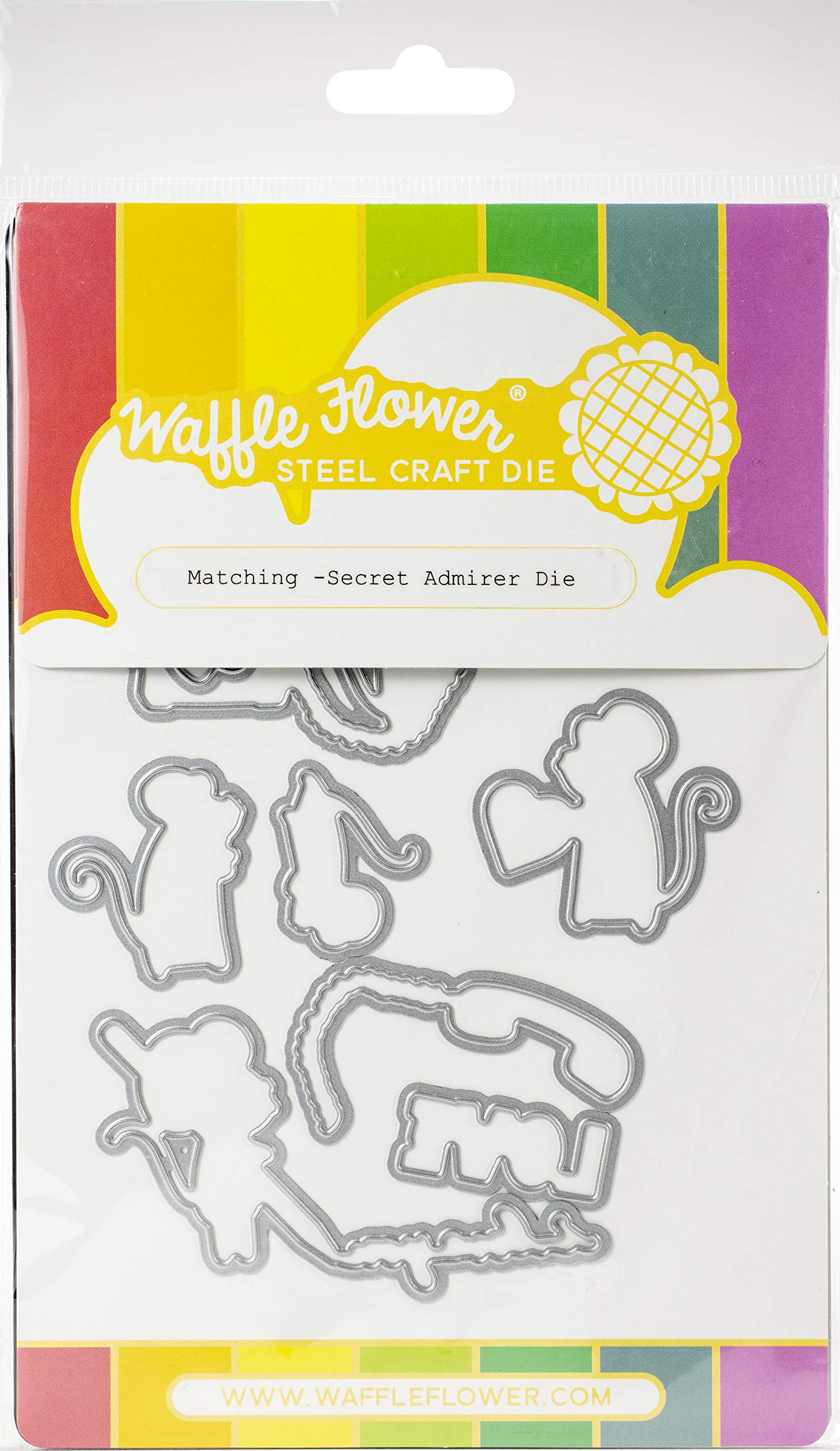 WAFFLE FLOWER CRAFTS Secret Admirer Die Cutting Set for Card Making | US One Size | Perfect for DIY Scrapbooking, Greeting Cards & Paper Crafts