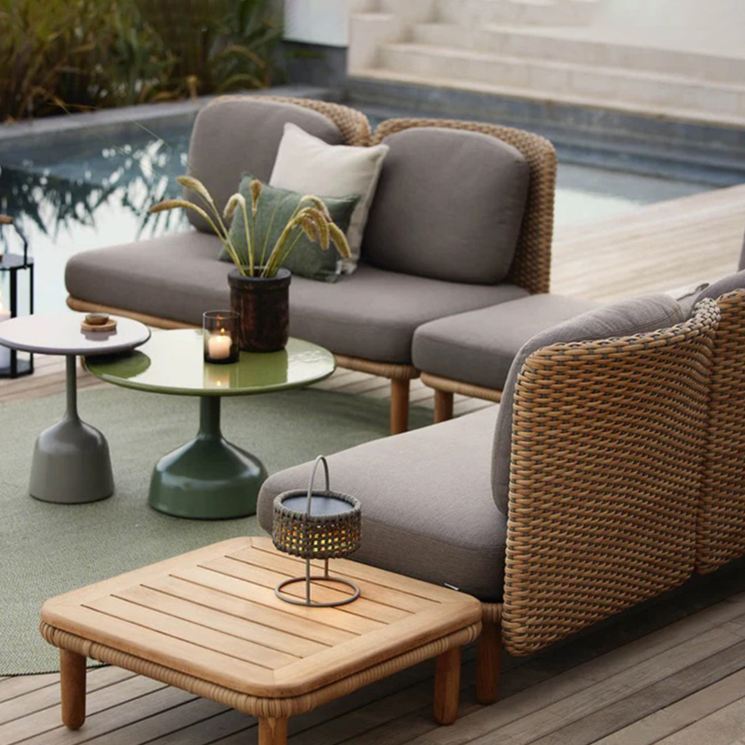 Modern Outdoor Coffee Table - Waterproof & Rust-Resistant Patio Furniture for Garden, Poolside, and Backyard Relaxation