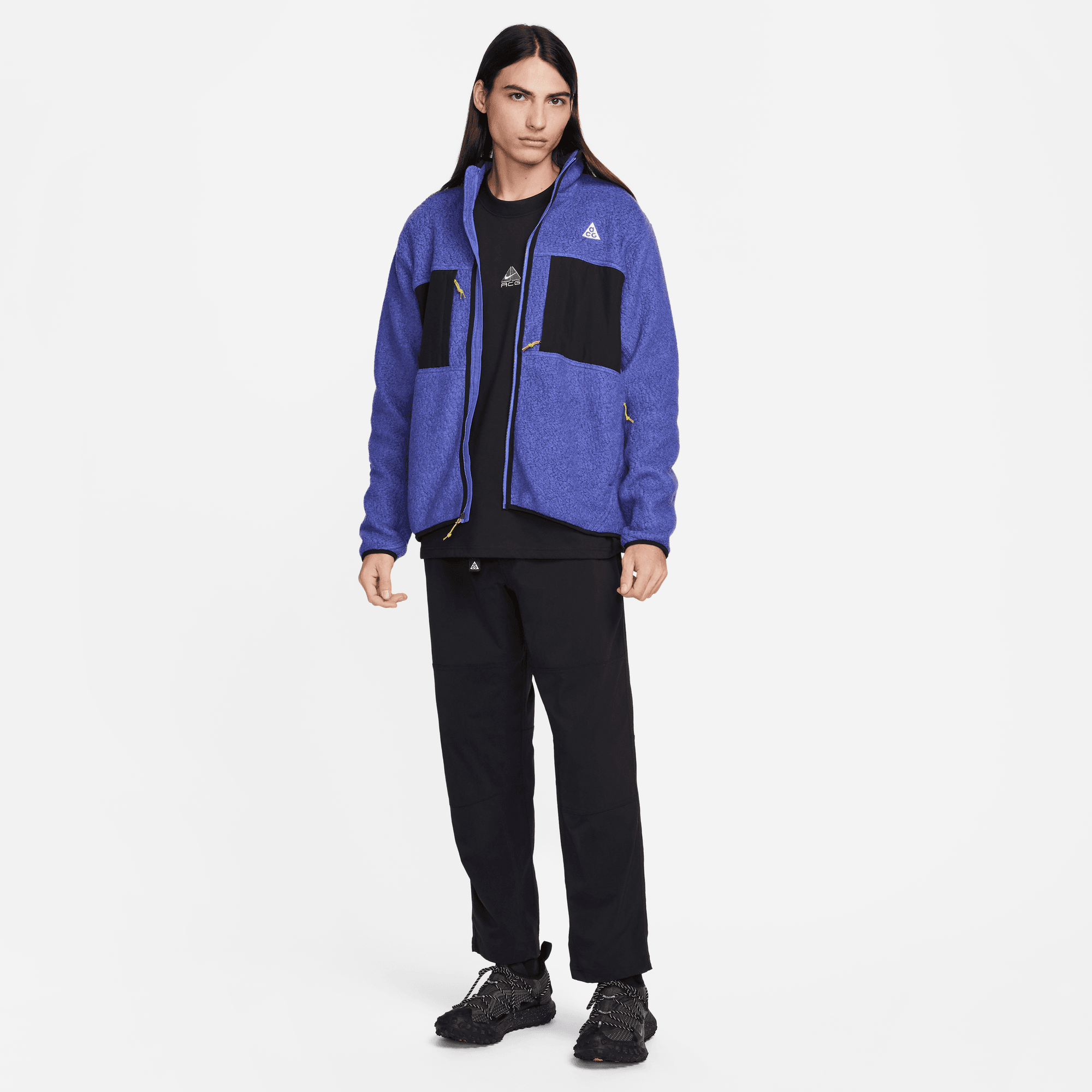 ACG Arctic Wolf Full Zip Fleece Jacket - Persian Violet - Warm & Cozy Outdoor Wear for Hiking, Camping & Winter Adventures