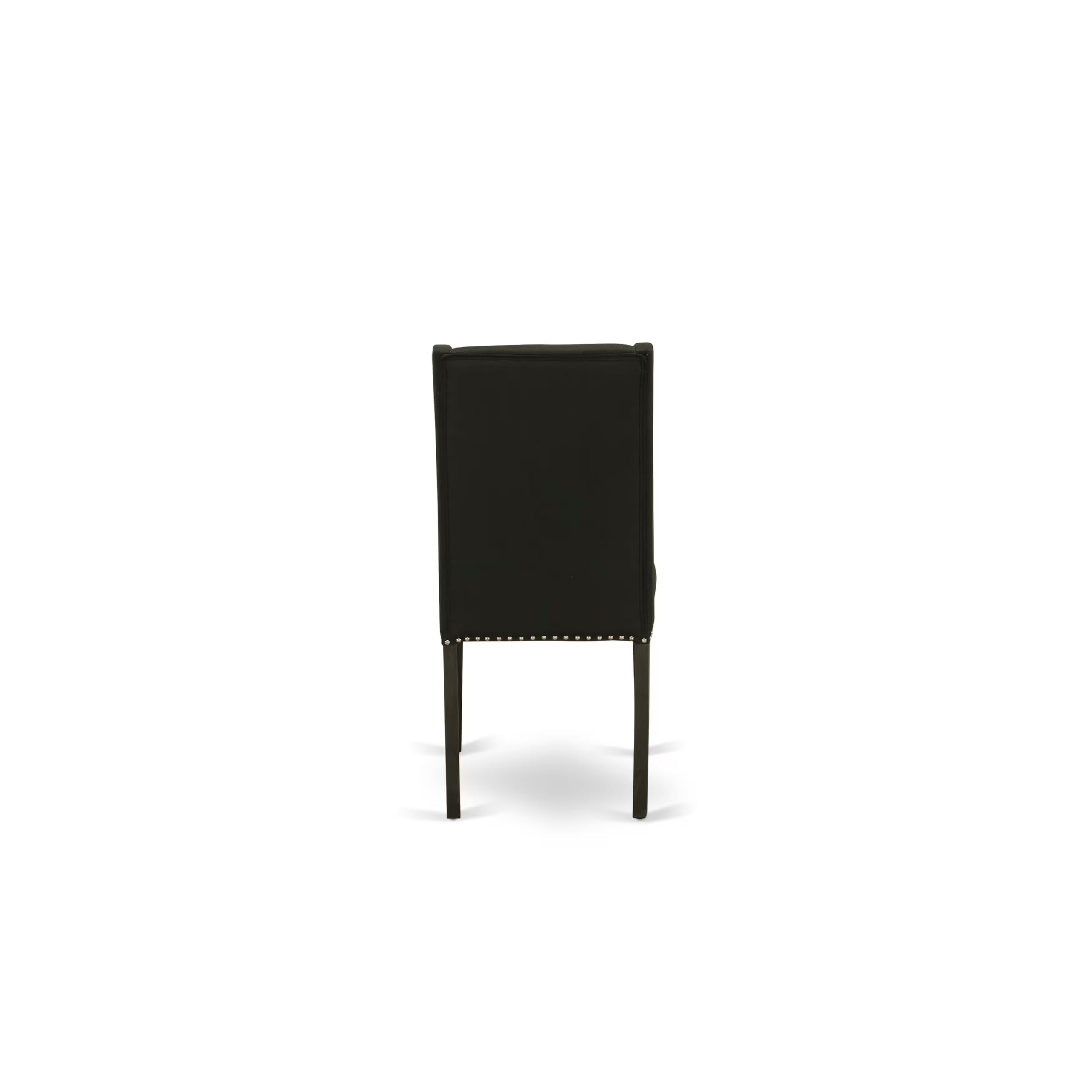 East West Furniture 5-Piece Dining Table Set for 4 - Rectangle Kitchen Table with V-Legs & 4 Black Linen Fabric Chairs, 40x72 Inch, Multi-Color - Perfect for Small Kitchens, Breakfast Nooks & Cozy Dining Spaces
