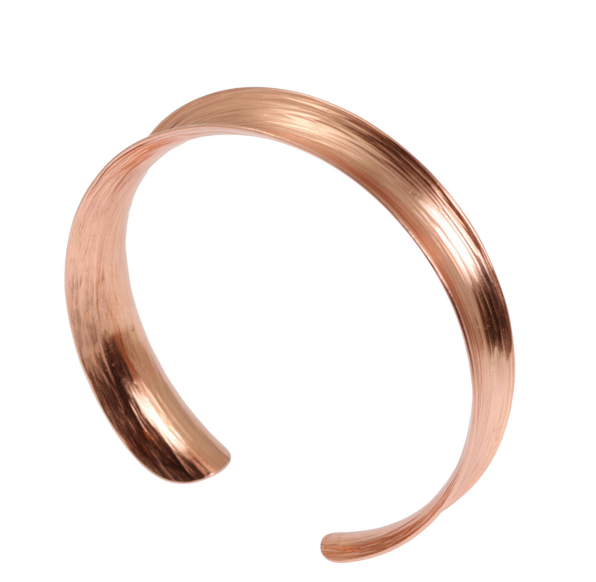 Anticlastic Bark Copper Bangle Bracelet - Handmade Hammered Jewelry for Women - Boho Chic Accessories for Everyday Wear & Special Occasions