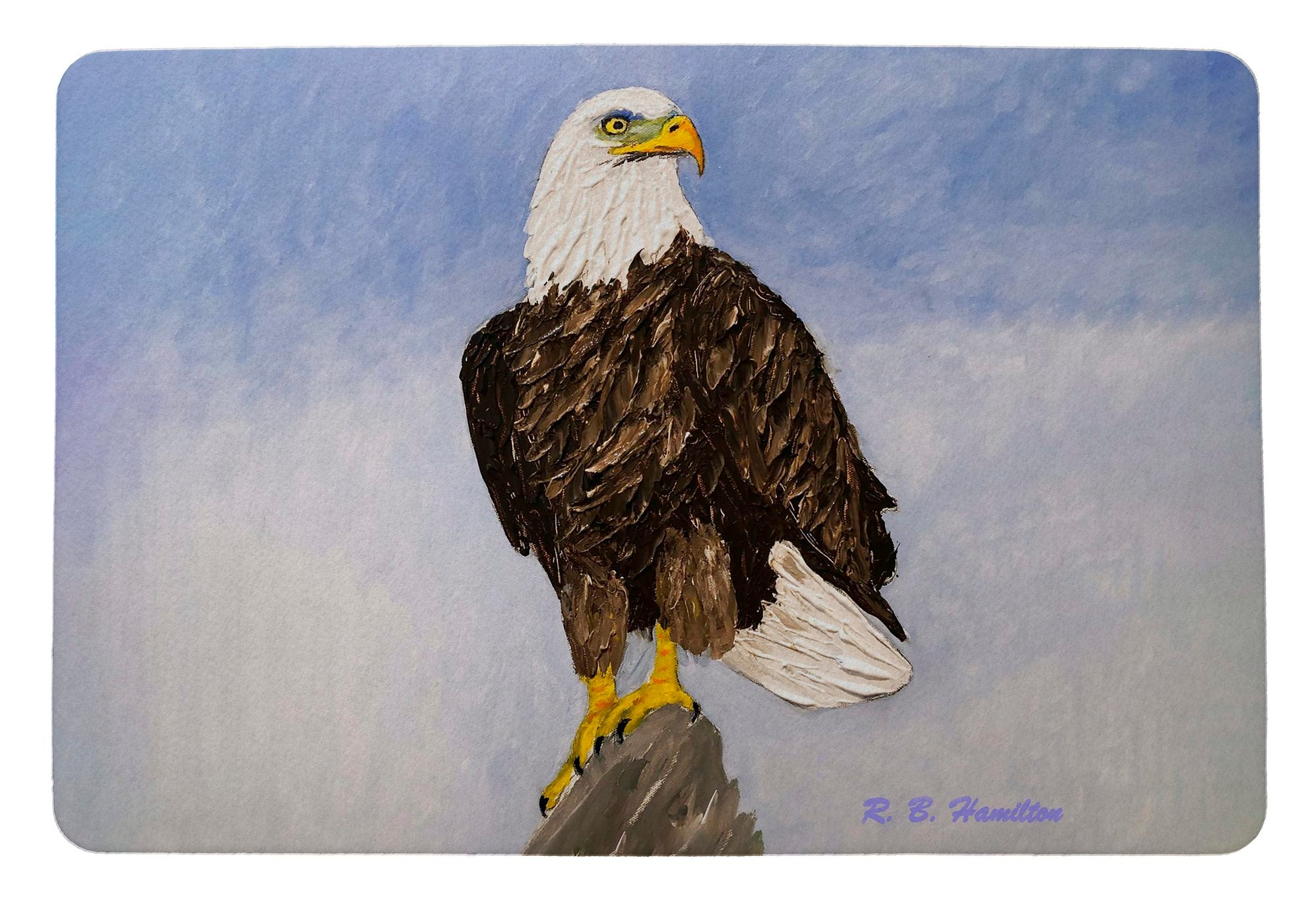 American Eagle Welcome Doormat - Non-Slip Indoor/Outdoor Entryway Rug for Home & Office - Perfect for Front Door, Patio, and Porch Decor