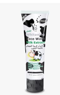 Whitening Face Wash with Milk Extract - Deep Cleansing & Extra Moisturizing for Glowing Skin - 100ml - Perfect for Daily Skincare & Acne-Prone Skin