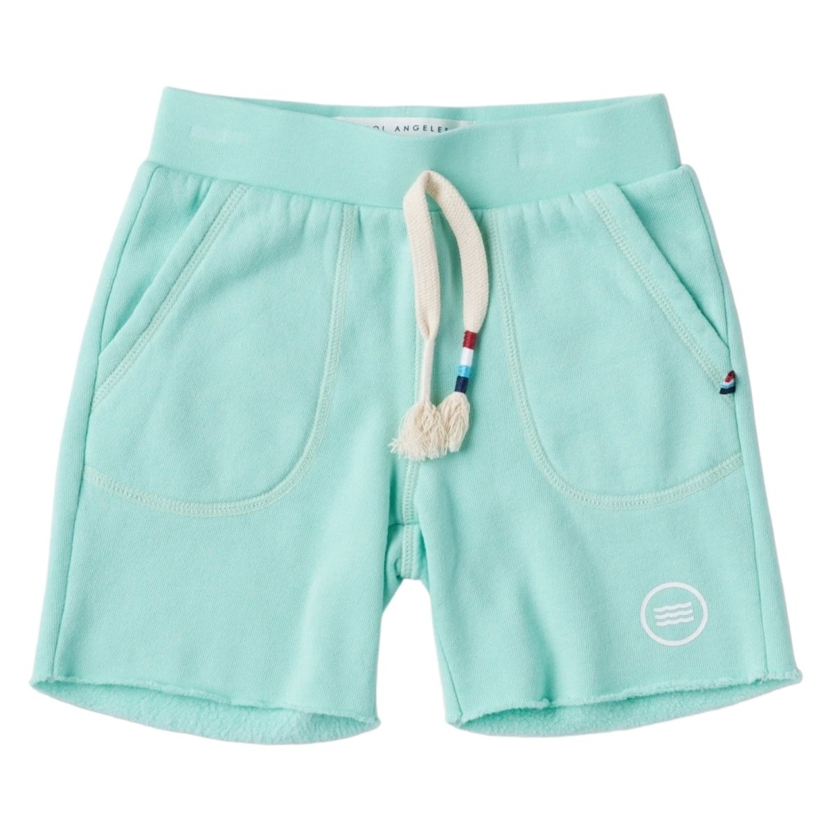 PALM WAVES SHORTS for Women - Lightweight Beach Shorts with High Waist & Side Pockets - Summer Swimwear Cover Up, Yoga, Lounge, Vacation Outfit