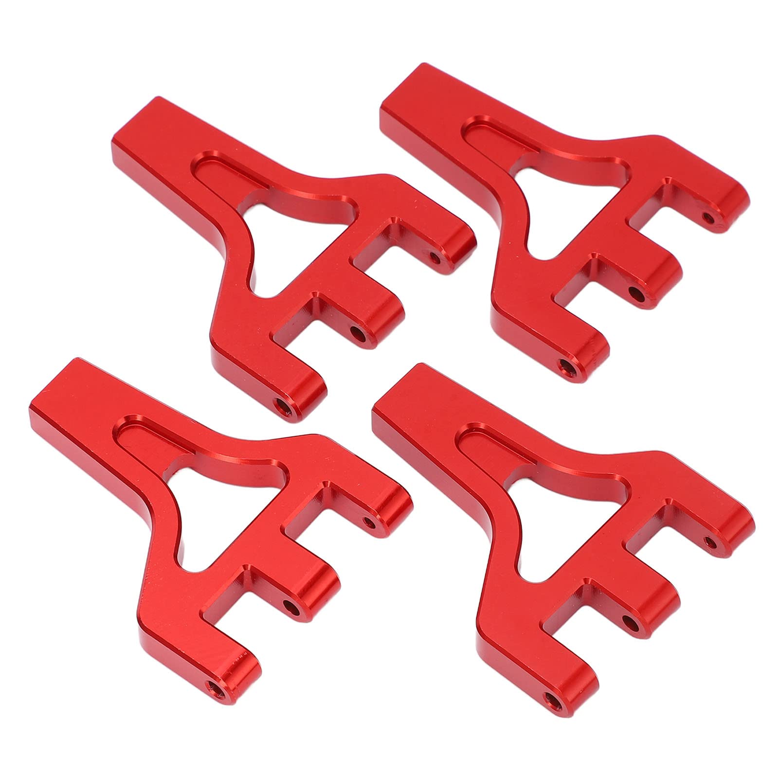 1/6 RC Swing Suspension Arm Kit - Front & Rear Upper Swing Arm for 1/6 Scale RC Cars | Durable Aluminum Alloy | Easy Installation (Red) | Perfect for Off-Road Racing & RC Car Upgrades