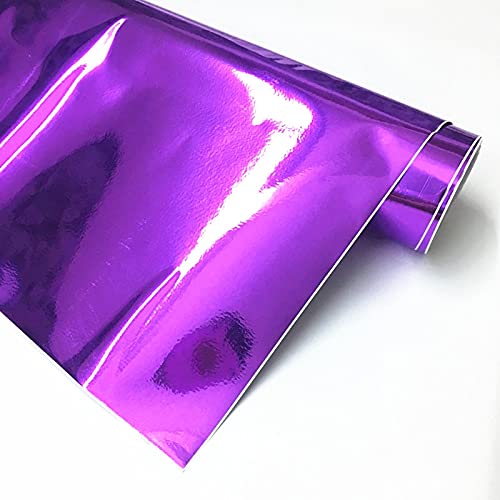 Chrome Mirror Vinyl Car Sticker - 30x152cm DIY Auto Wrap for Cars & Motorcycles - Gold