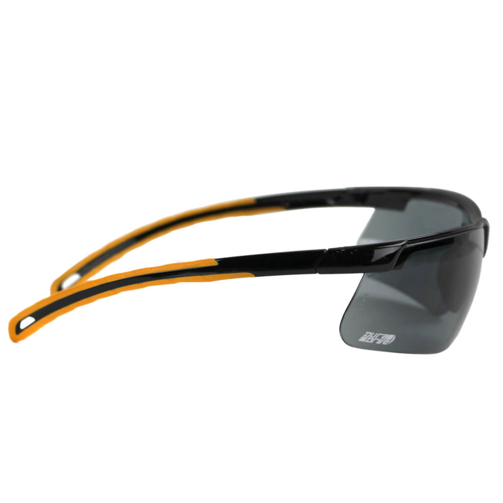 DuraDrive Anti Fog Semi Frame Safety Glasses - Smoke Lens, ANSI Z87.1 Certified for Work, DIY, Construction & Outdoor Activities