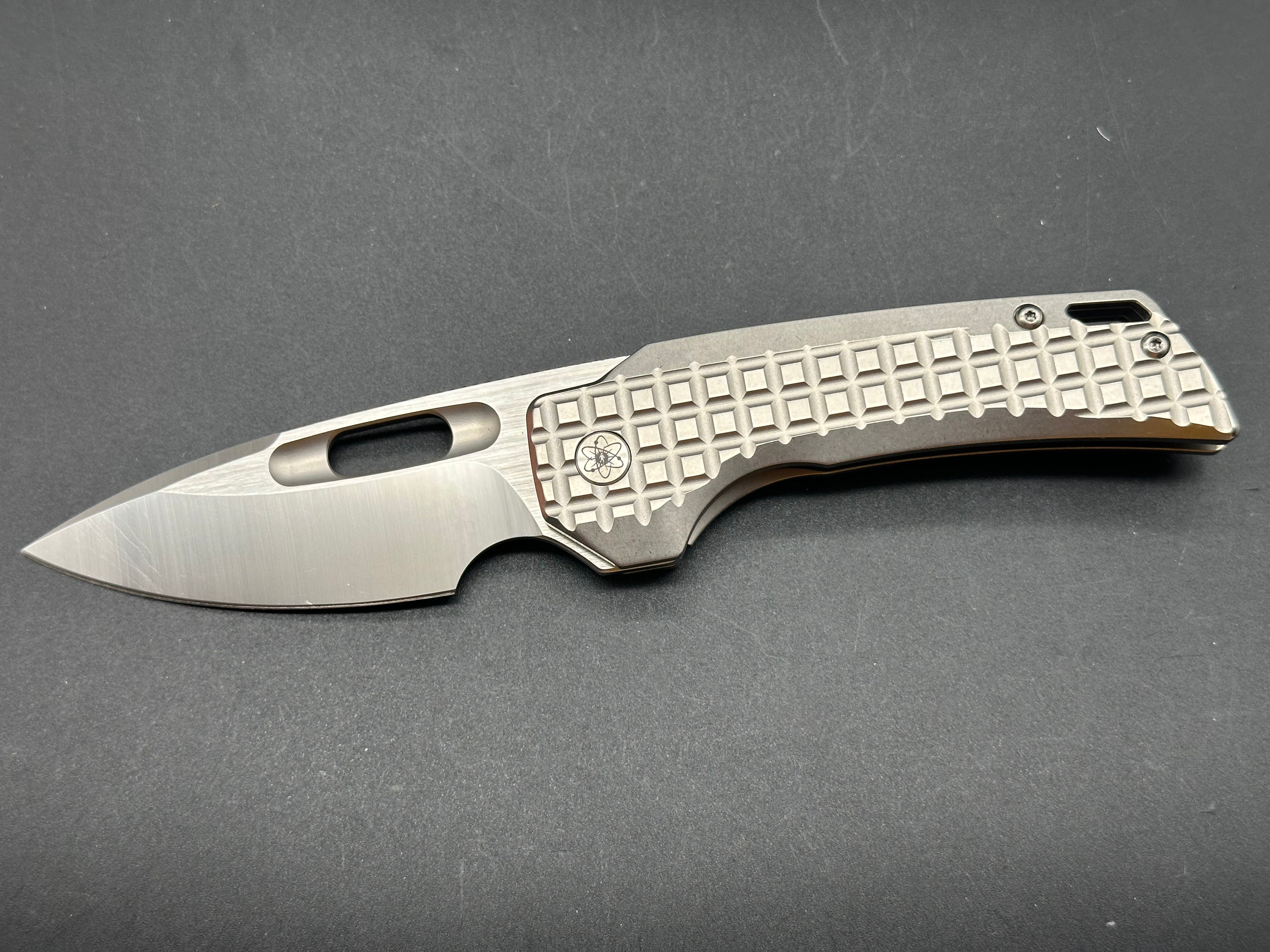 Empedc Nymble M390 Folding Pocket Knife - Stonewash Finish - Premium EDC Knife for Camping, Hiking, and Everyday Carry