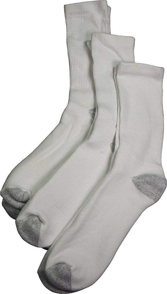 Premium Men's Cushioned Crew Socks 3-Pack - Breathable Cotton Comfort Socks for Work, Sports & Everyday Wear - Private Label Comfort Footwear