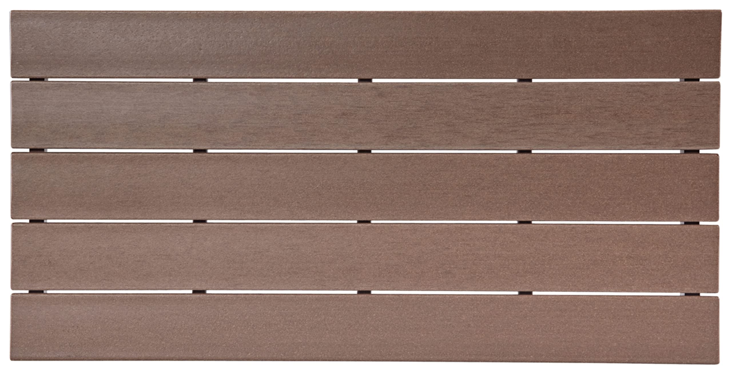 Signature Design by Ashley Emmeline Outdoor HDPE Patio Coffee Table - Weather-Resistant Brown Side Table for Garden, Poolside & Backyard Decor