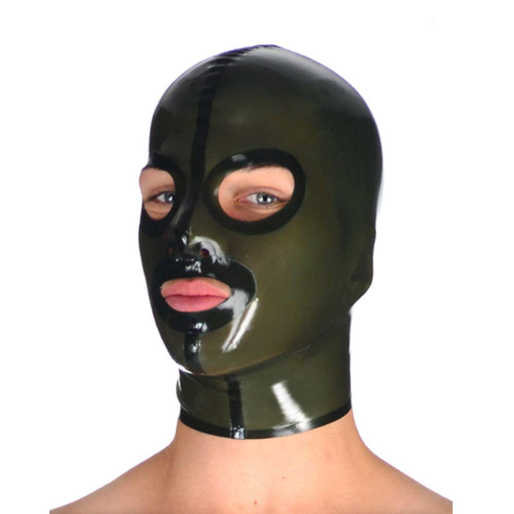 Realistic Brown Latex Mask - Unisex Rubber Hood for Halloween, Cosplay & Costume Parties - Scary Face Cover for Adult Role Play & Themed Events