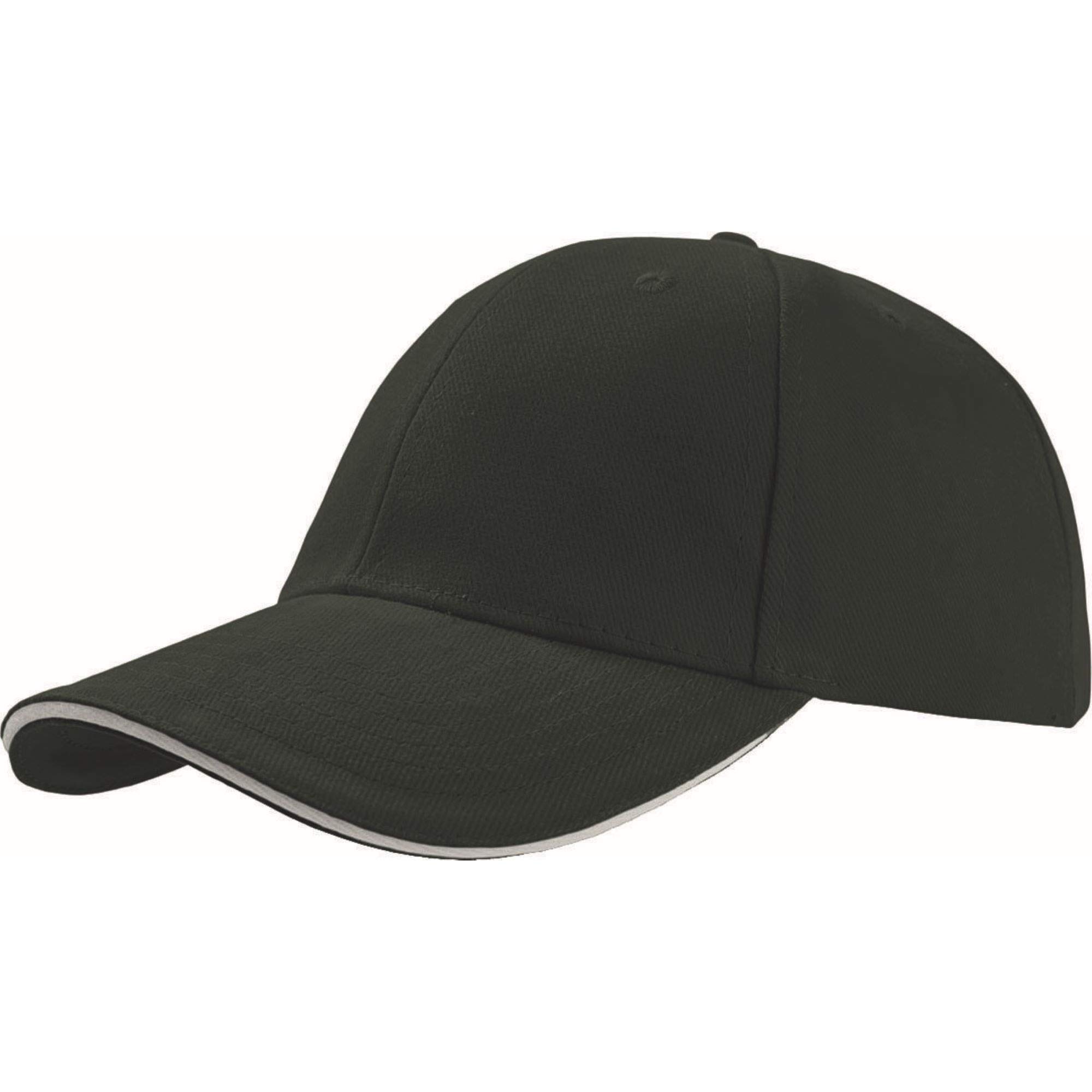 Atlantis Liberty Sandwich Heavy Brush Cotton 6-Panel Baseball Cap - Pack of 2, One Size, Green - Perfect for Outdoor Activities, Sports & Casual Wear