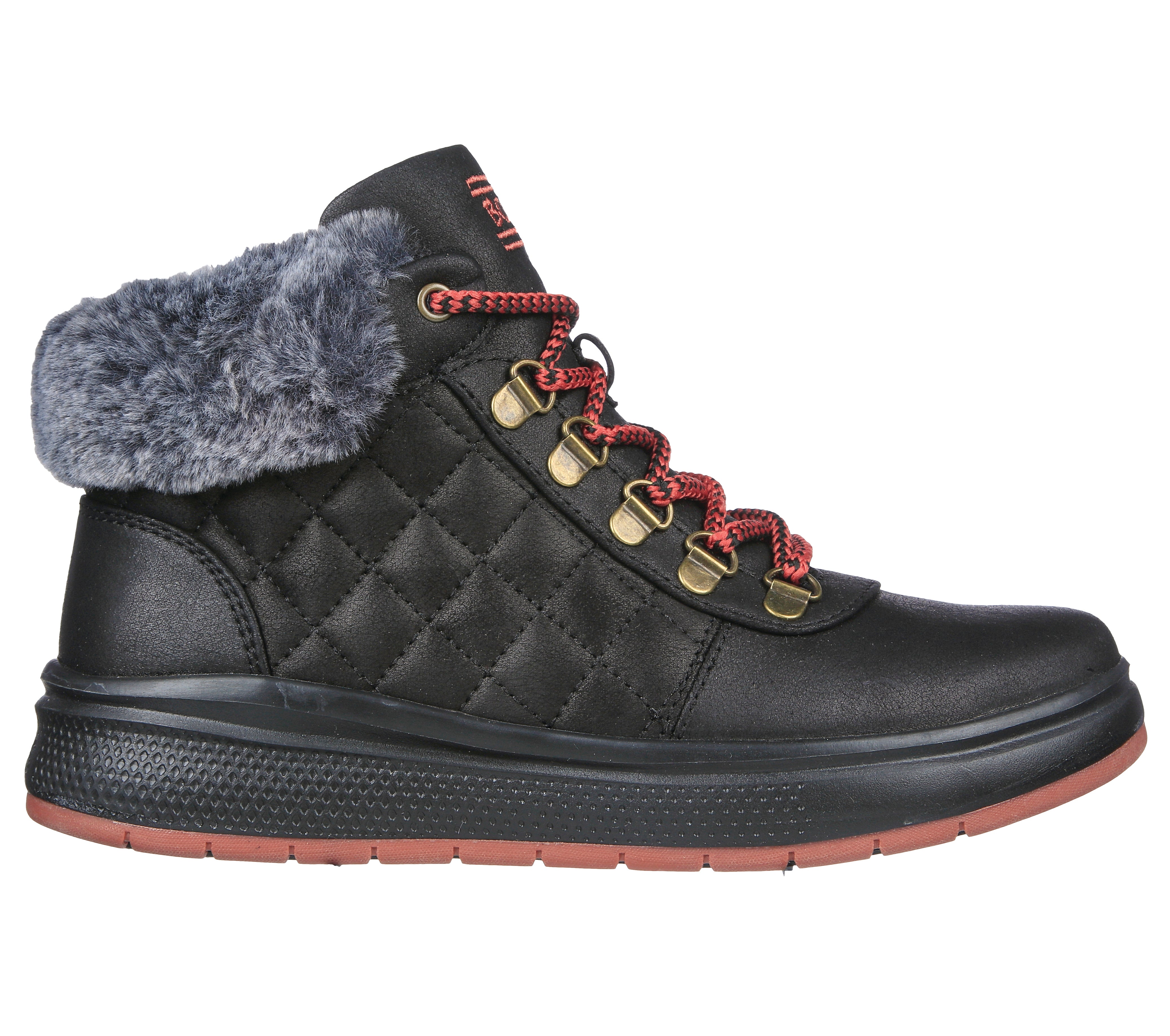 Skechers BOBS Skipper Wave Grand Leap Boots for Women - Comfortable & Stylish Winter Boots for Walking, Travel & Outdoor Activities