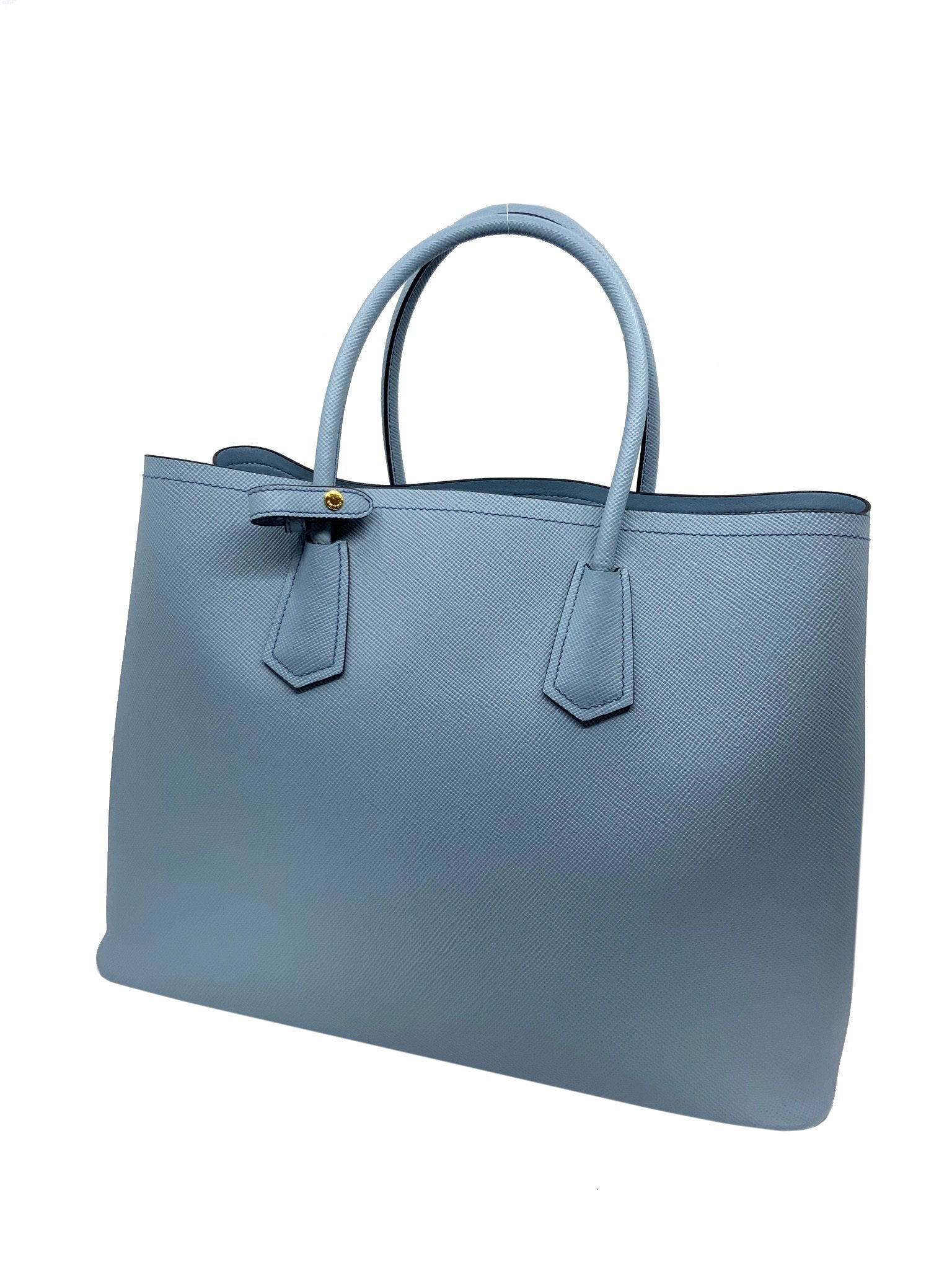 Prada Medium Saffiano Leather Double Zip Tote Bag - Luxury Designer Handbag for Women, Work & Travel | Office Essentials, Business Meetings & Weekend Getaways