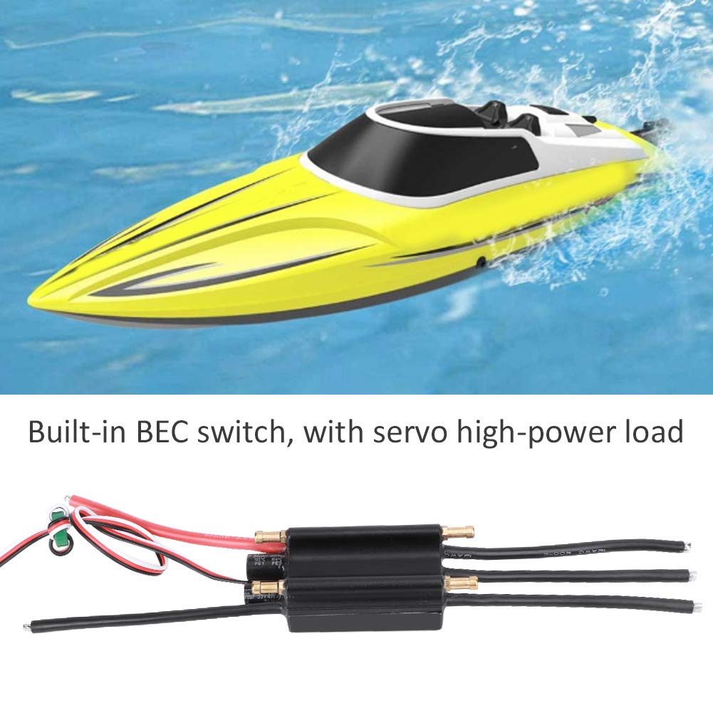90A Brushless ESC for RC Boats - High Performance Water Cooling System for Faster Speed & Improved Control | Perfect for Racing, Hobbyists & RC Boat Enthusiasts