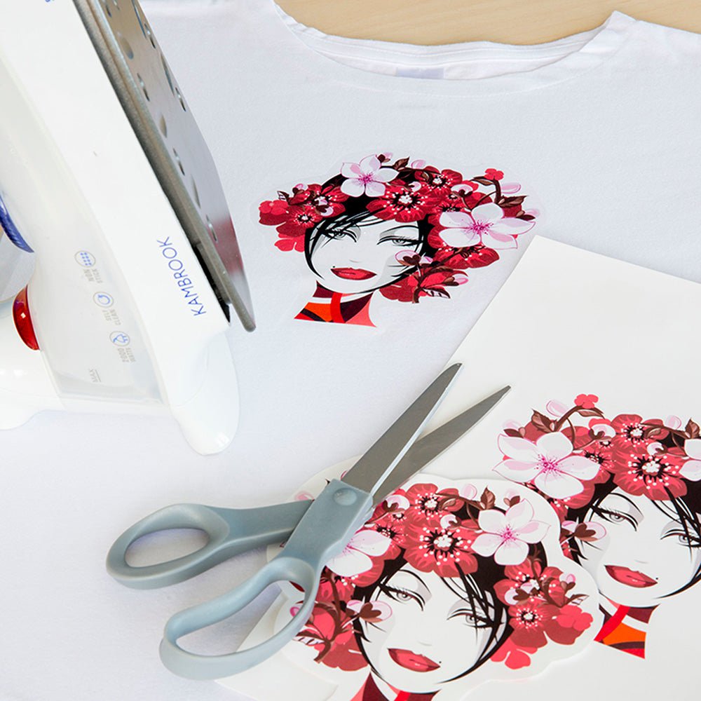 Premium A4 Iron On Transfer Paper for T-Shirts, DIY Crafts & Custom Apparel - Heat Transfer Vinyl Sheets for Fabric Printing & Personalized Designs