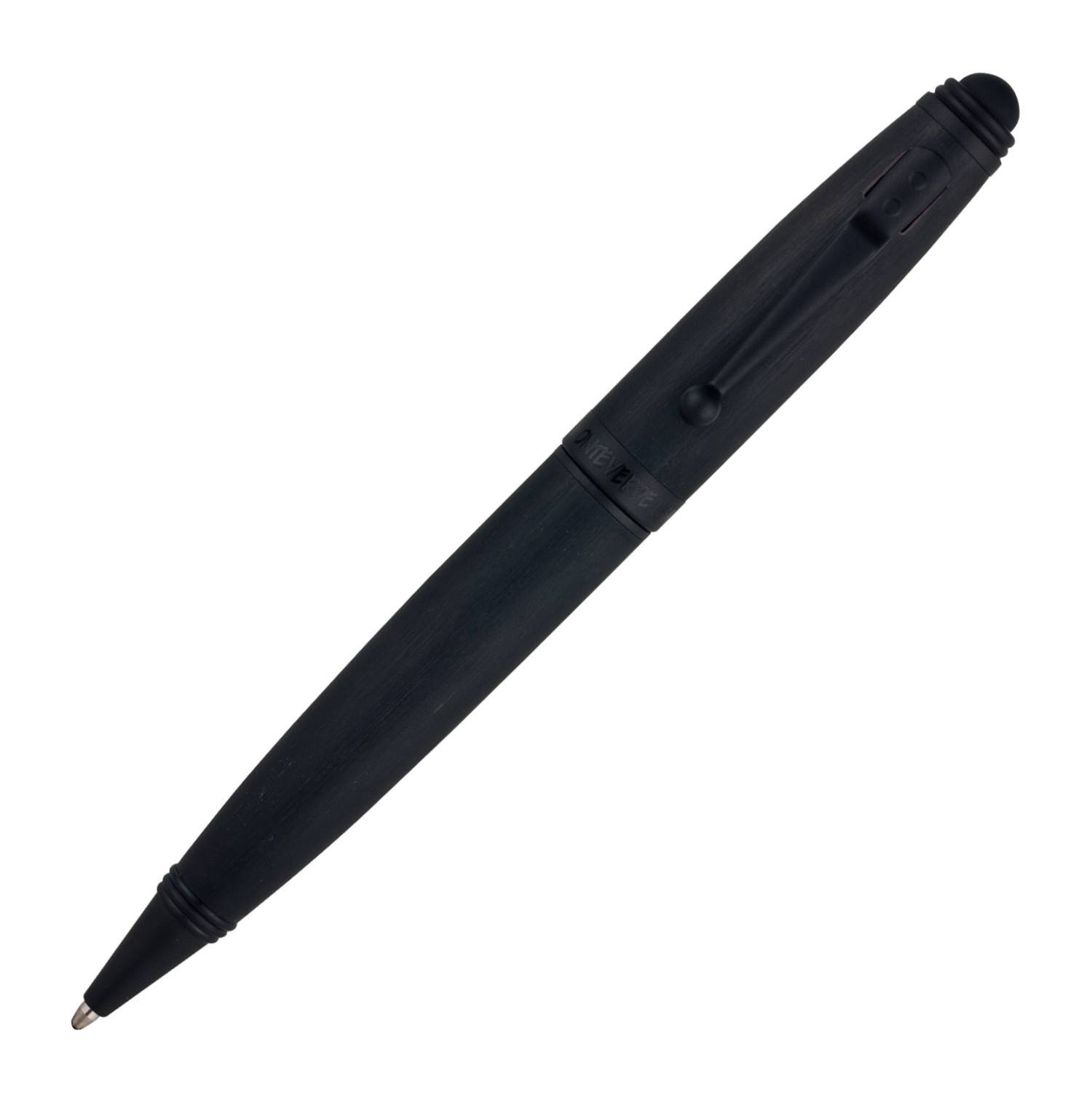 Monteverde Invincia Stylus Ballpoint Pen - Matte Black (MV41176) | Premium Writing & Touchscreen Stylus for Business, Note-Taking & Digital Art