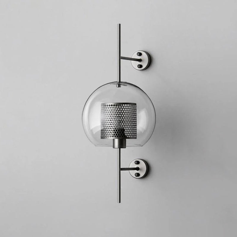 Chiswick Glass Wall Lamp - Modern LED Sconce Light for Living Room, Bedroom, and Hallway - Elegant Home Decor Lighting Fixture
