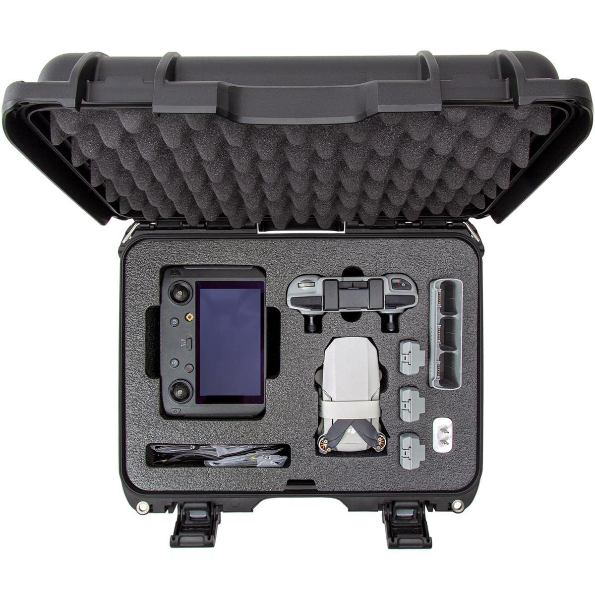 Nanuk 920 Waterproof Hard Case with Custom Foam Insert for DJI Mavic Mini 2 & Smart Controller - Black | Protective Travel Storage for Drone Accessories & Electronics