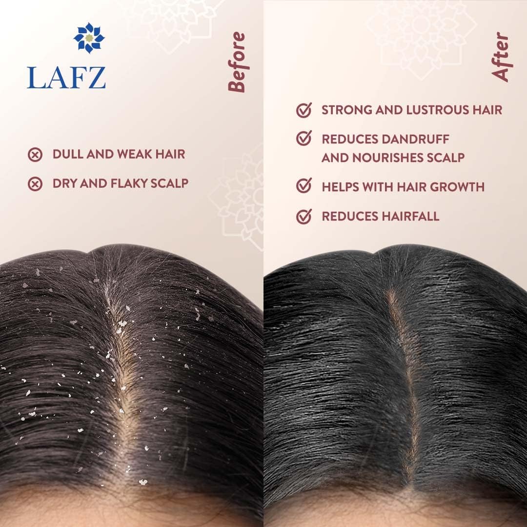 Lafz Essential Hair Oil with Onion & Black Seed - 100ml for Hair Growth, Scalp Care & Shine - Perfect for Daily Use & Hair Treatments