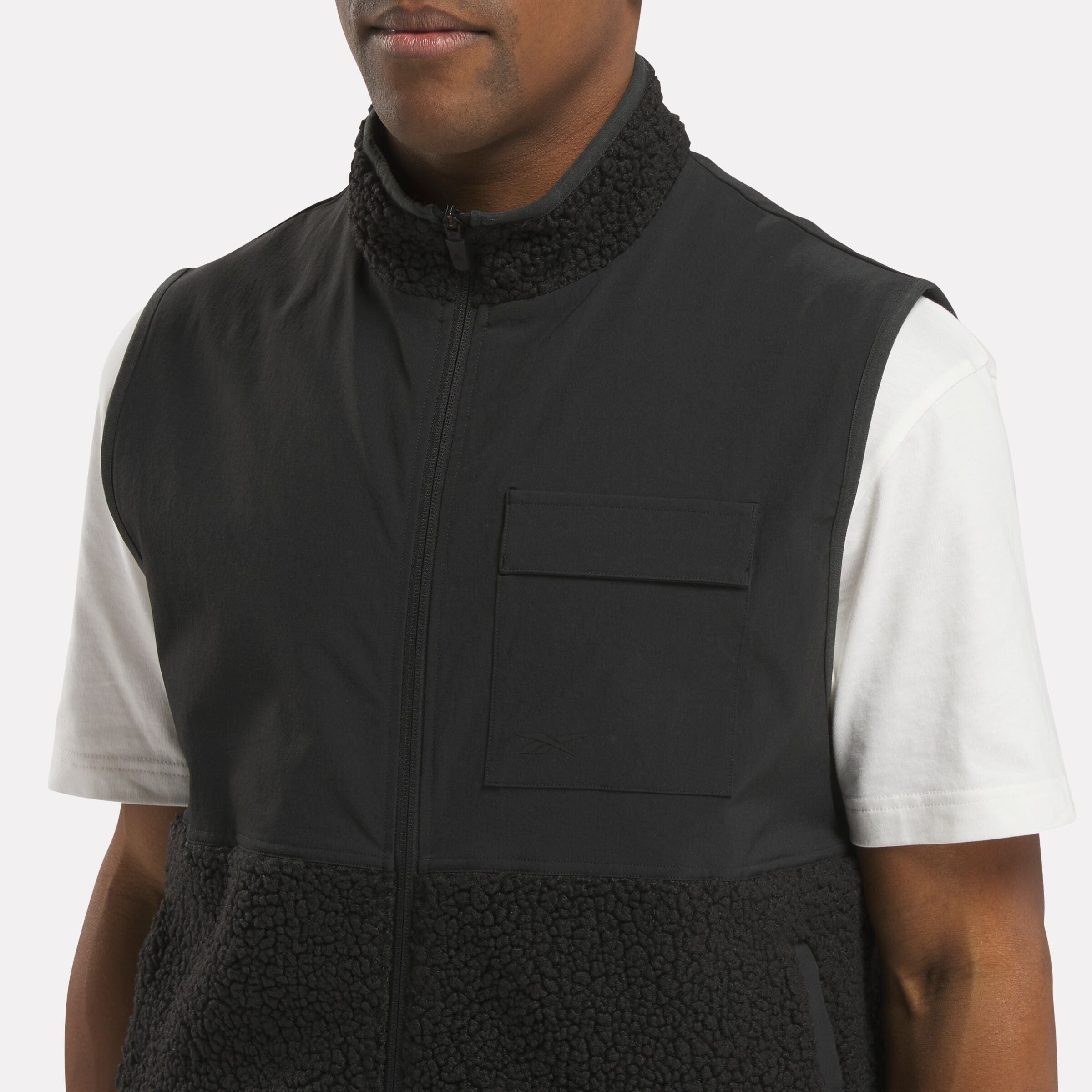 Active Collective Skystretch Winter Vest for Men & Women - Lightweight Insulated Puffer Vest, Water-Resistant, Warm Outdoor Jacket for Hiking, Running, Camping in Cold Weather - Black
