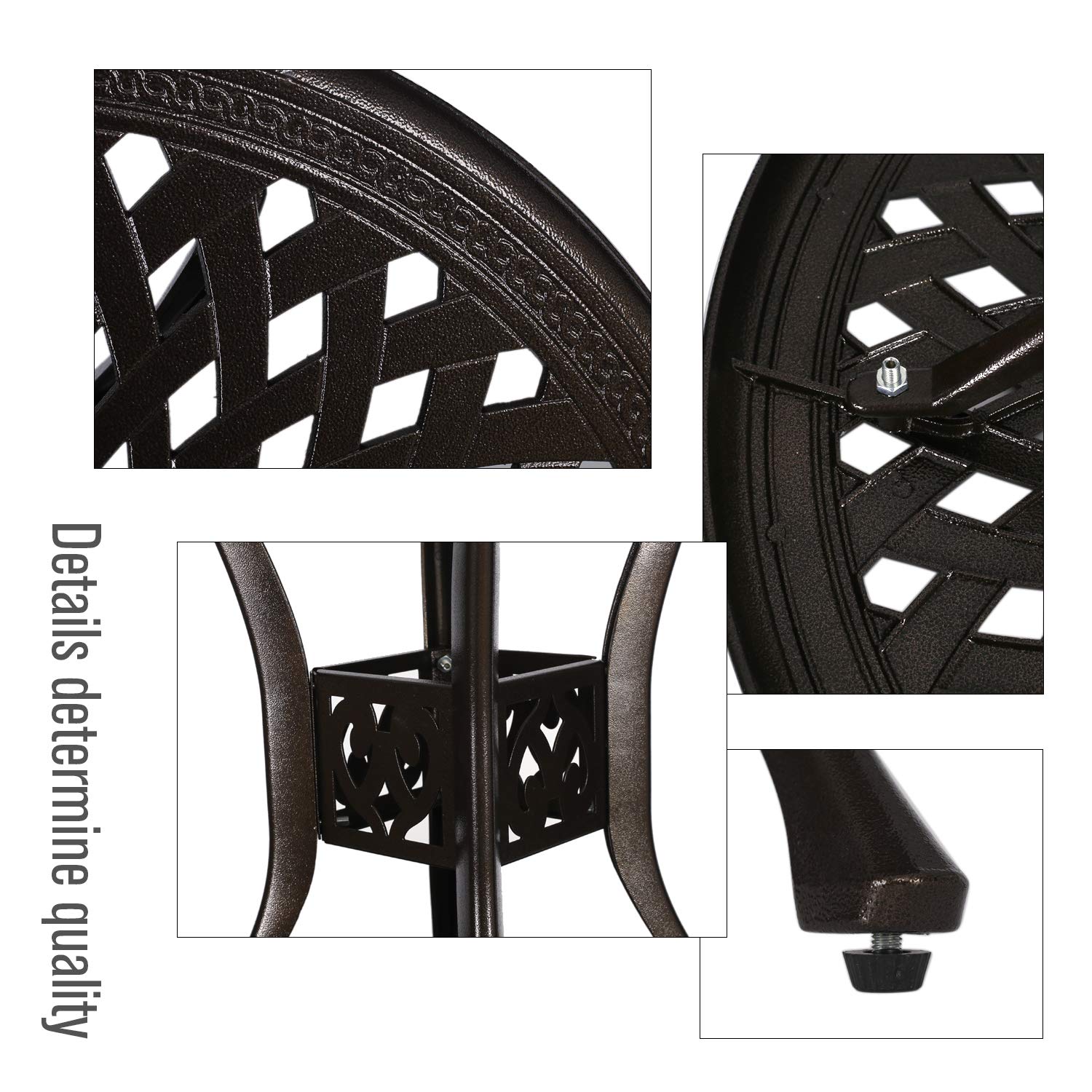 YUSING 3-Piece Outdoor Patio Bistro Set - 31