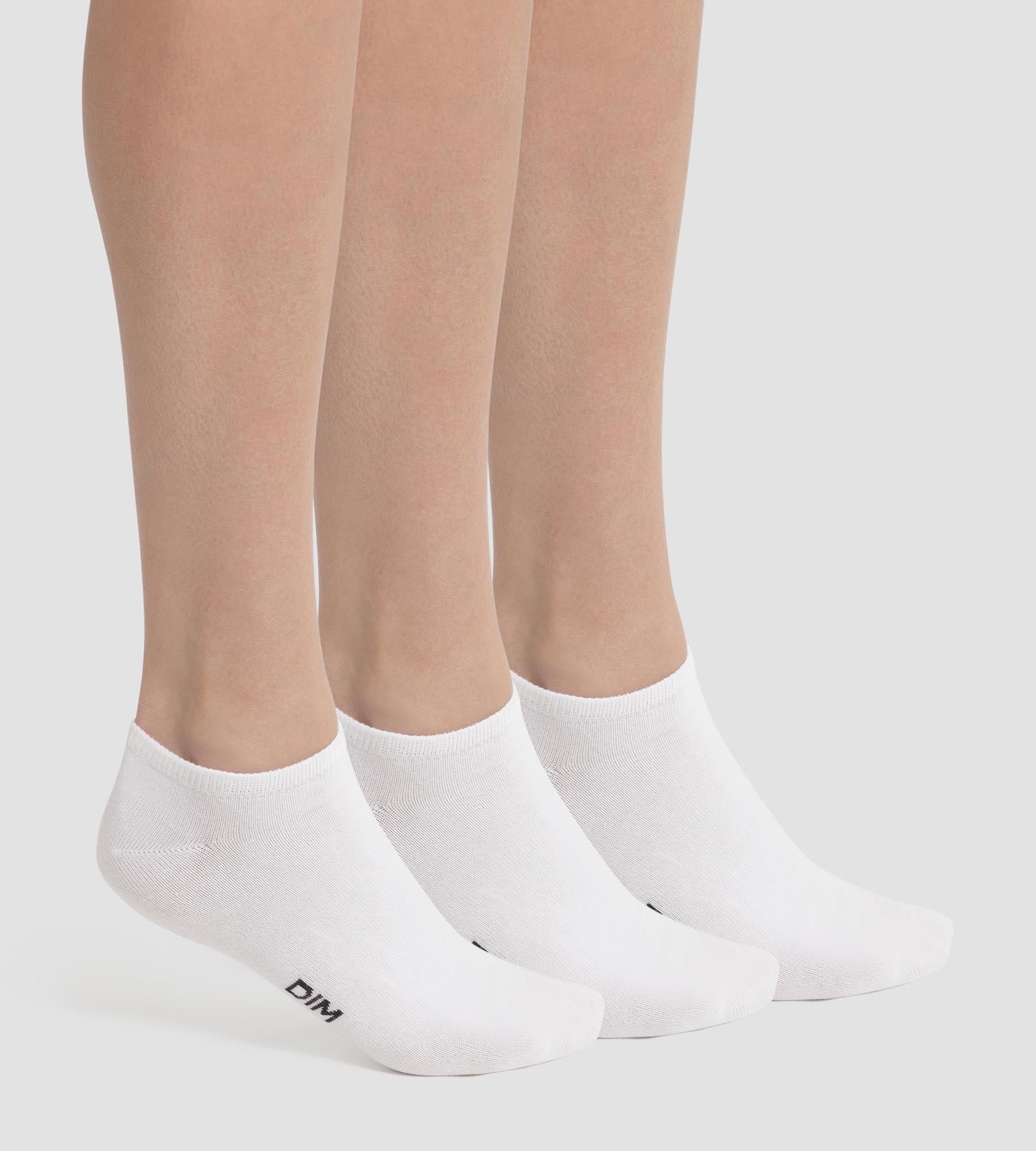 3 Pairs Women's Low Cut Socks - White Cotton Ankle Socks for Everyday Wear, Work & Casual Outfits | Soft & Breathable