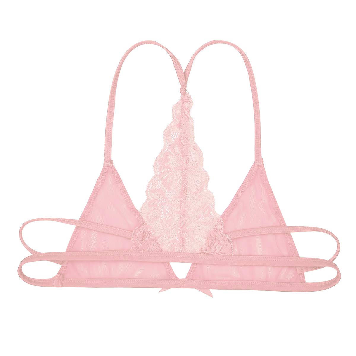 Men's Lace Bralette - Y-Back Crossdressing Training Bra for Adults | Comfortable & Feminine Underwear for Cosplay, Gender Expression & Intimate Wear