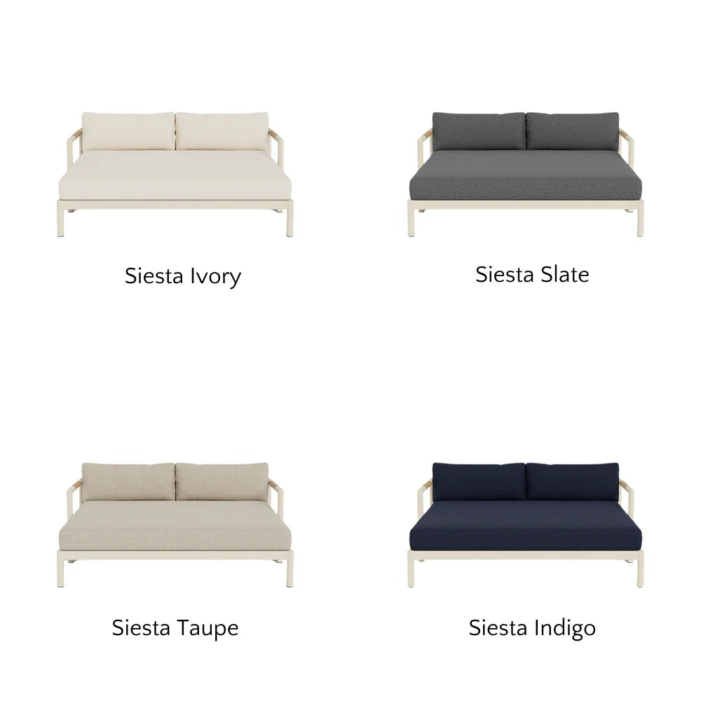 Breeze XL Daybed - Modern Outdoor Patio Lounger with Cushion, Waterproof & UV Resistant - Perfect for Poolside, Garden, or Backyard Relaxation