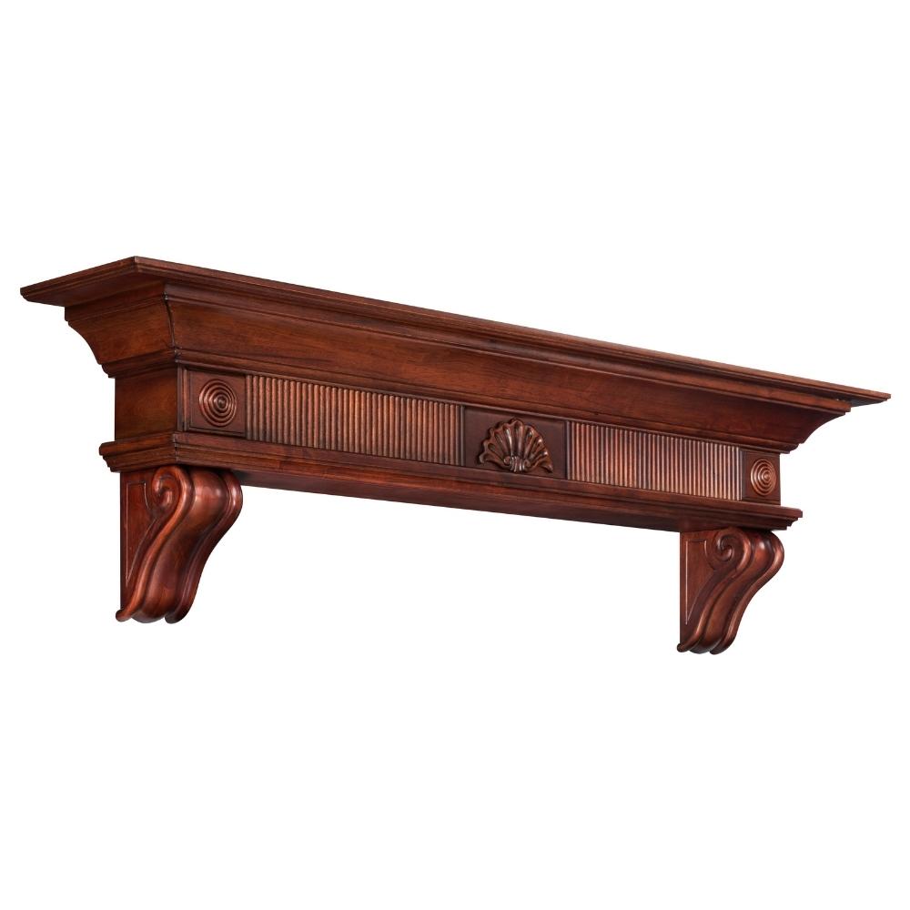 Devonshire Wood Mantel Shelf by Pearl Mantels - Handcrafted Fireplace Mantel for Living Room, Bedroom & Farmhouse Decor
